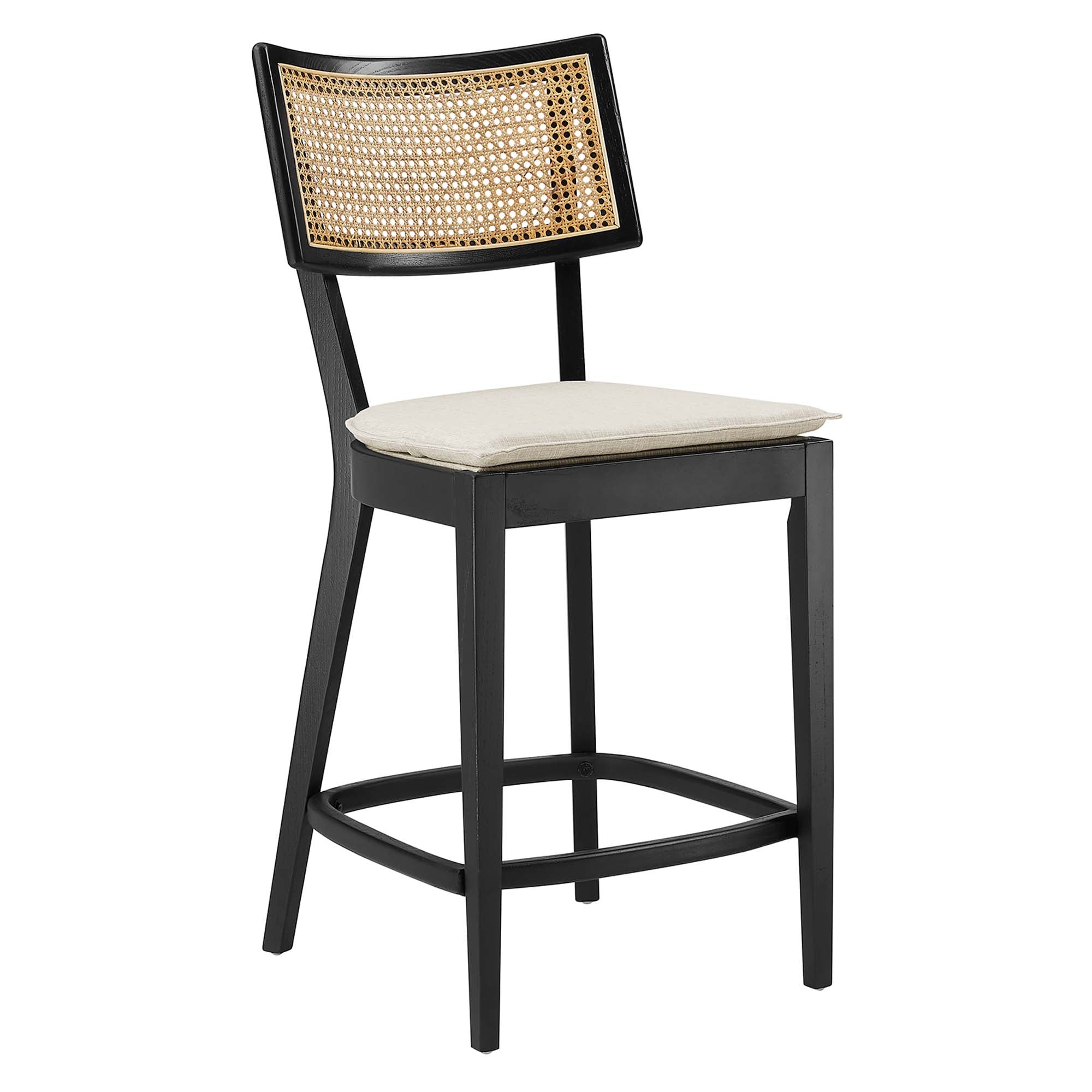 Modway Caledonia Wood Counter Stools Set of 2