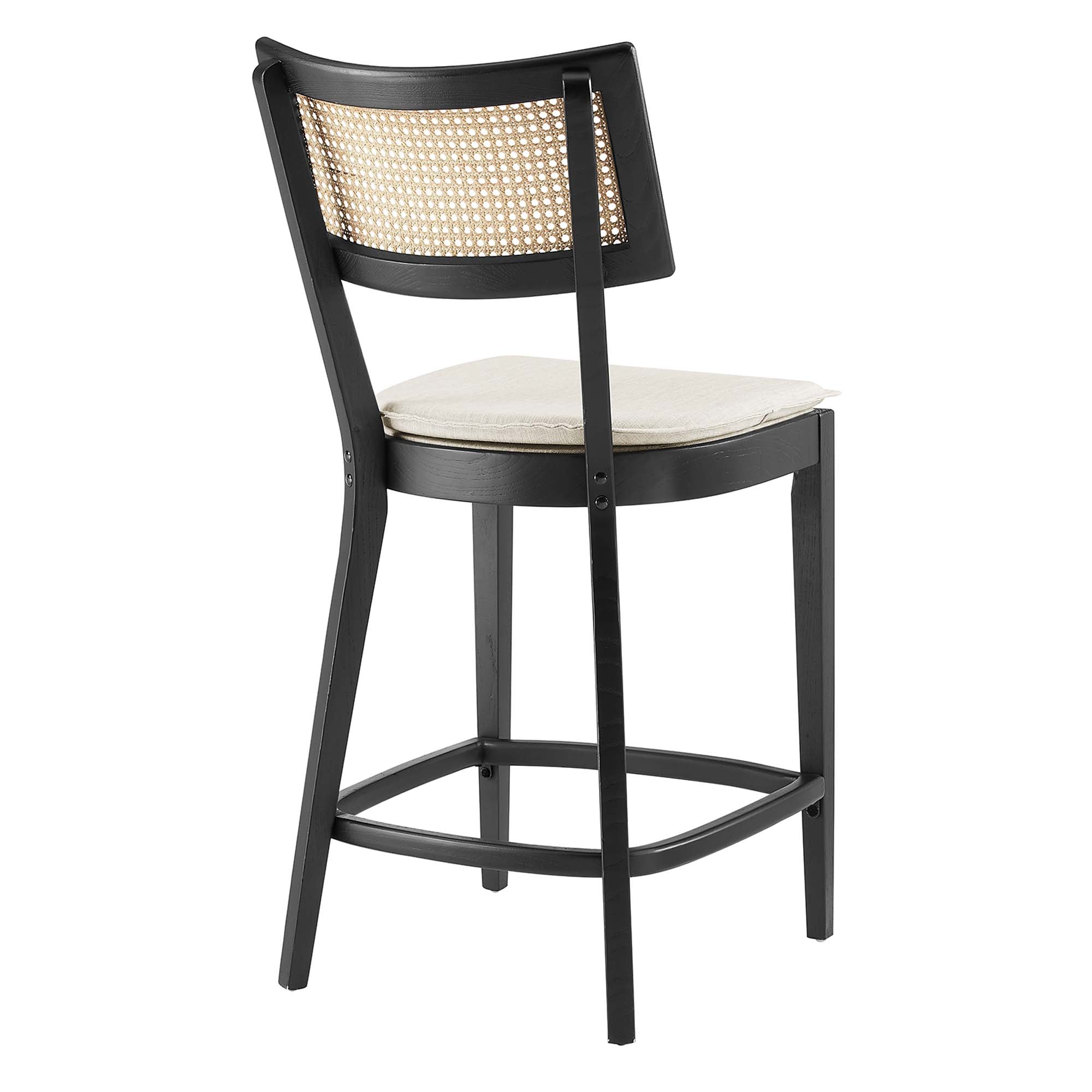 Modway Caledonia Wood Counter Stools Set of 2