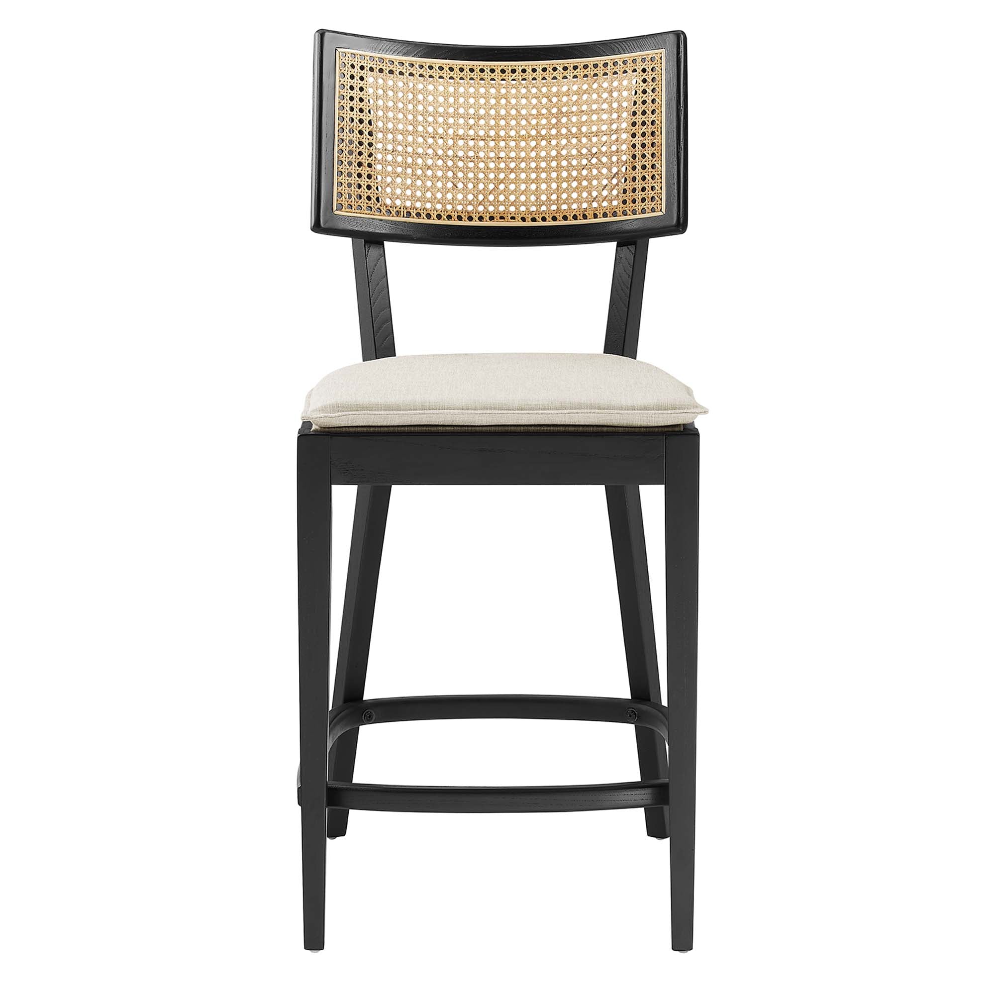 Modway Caledonia Wood Counter Stools Set of 2