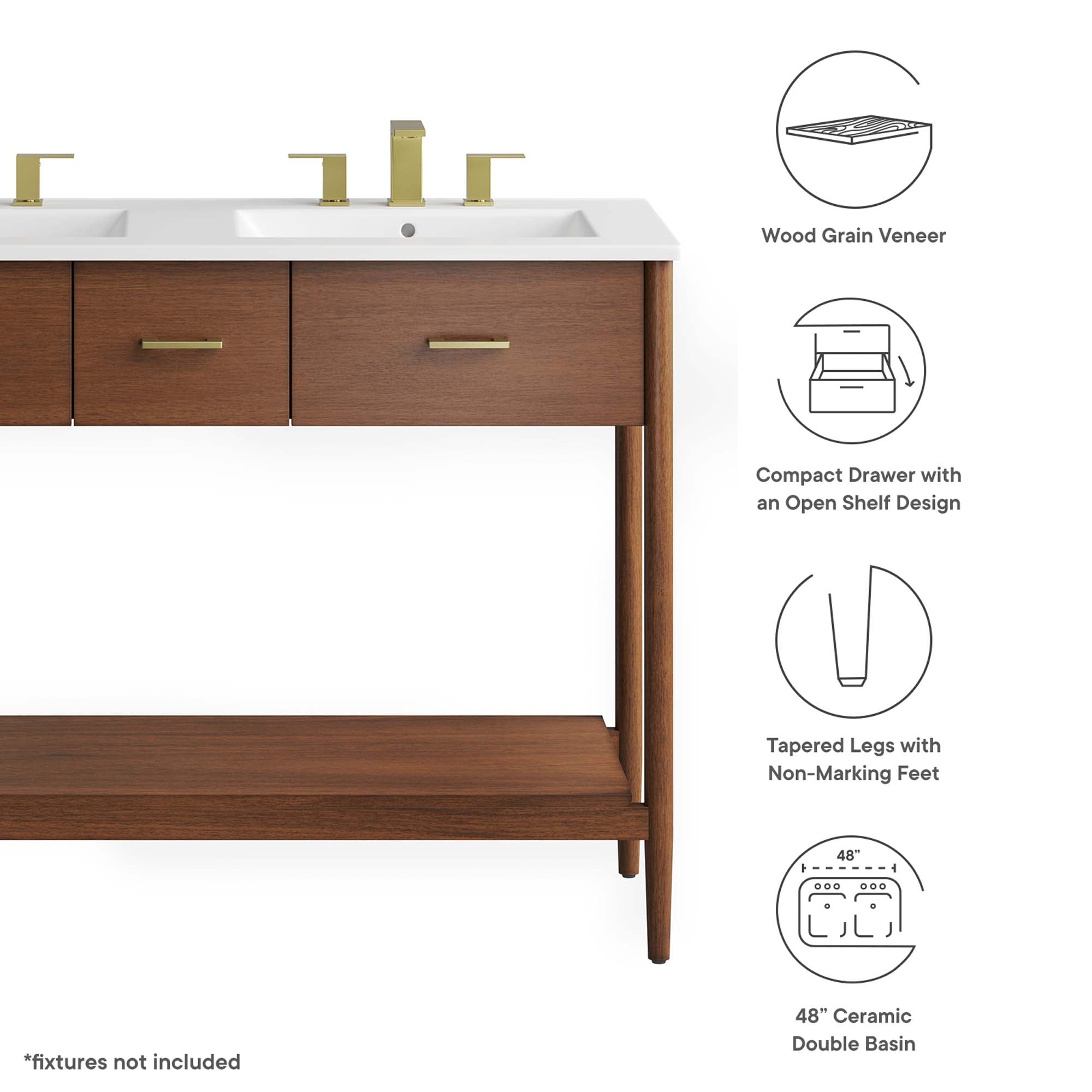 Modway Zaire 48" Double Sink Bathroom Vanity