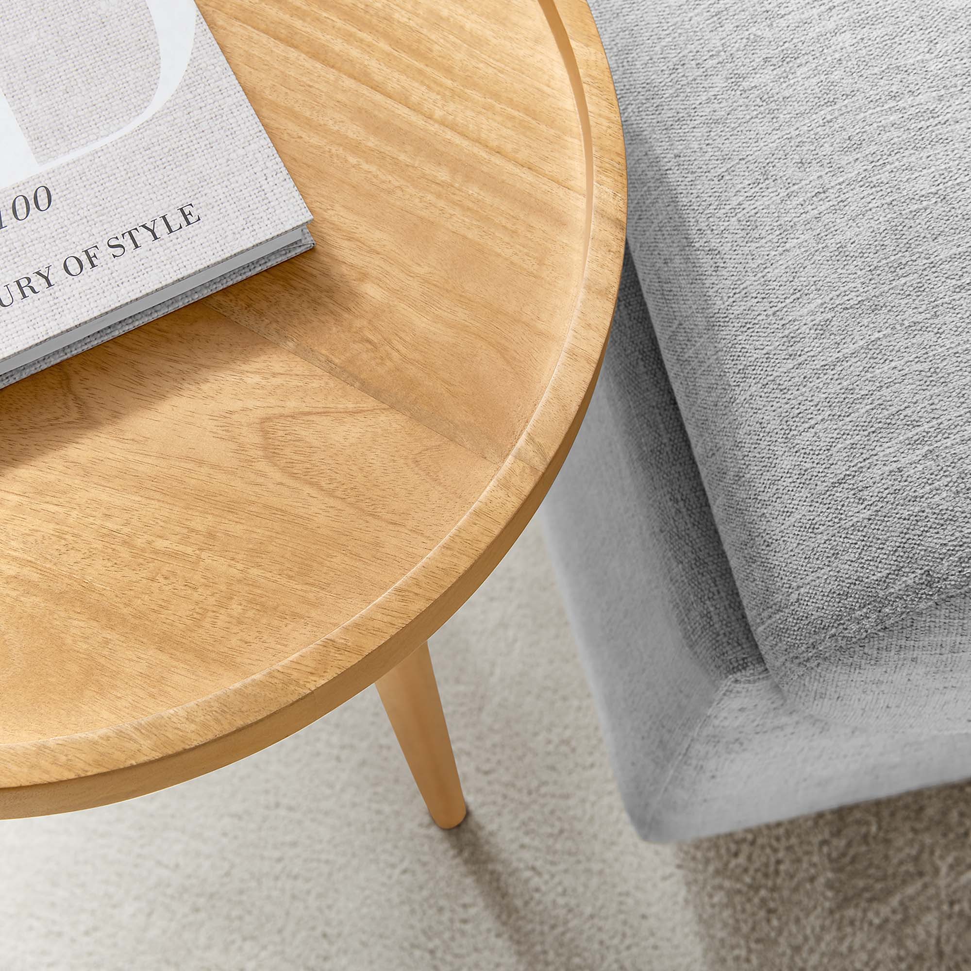 Modway Chiro Round Wood Side Table