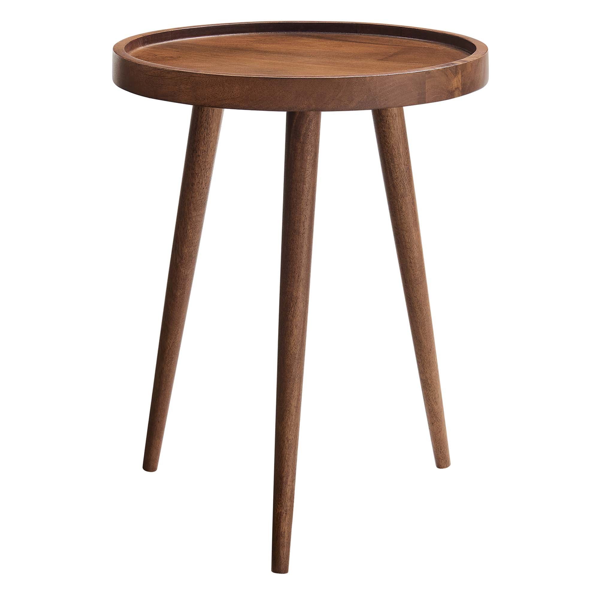 Modway Chiro Round Wood Side Table