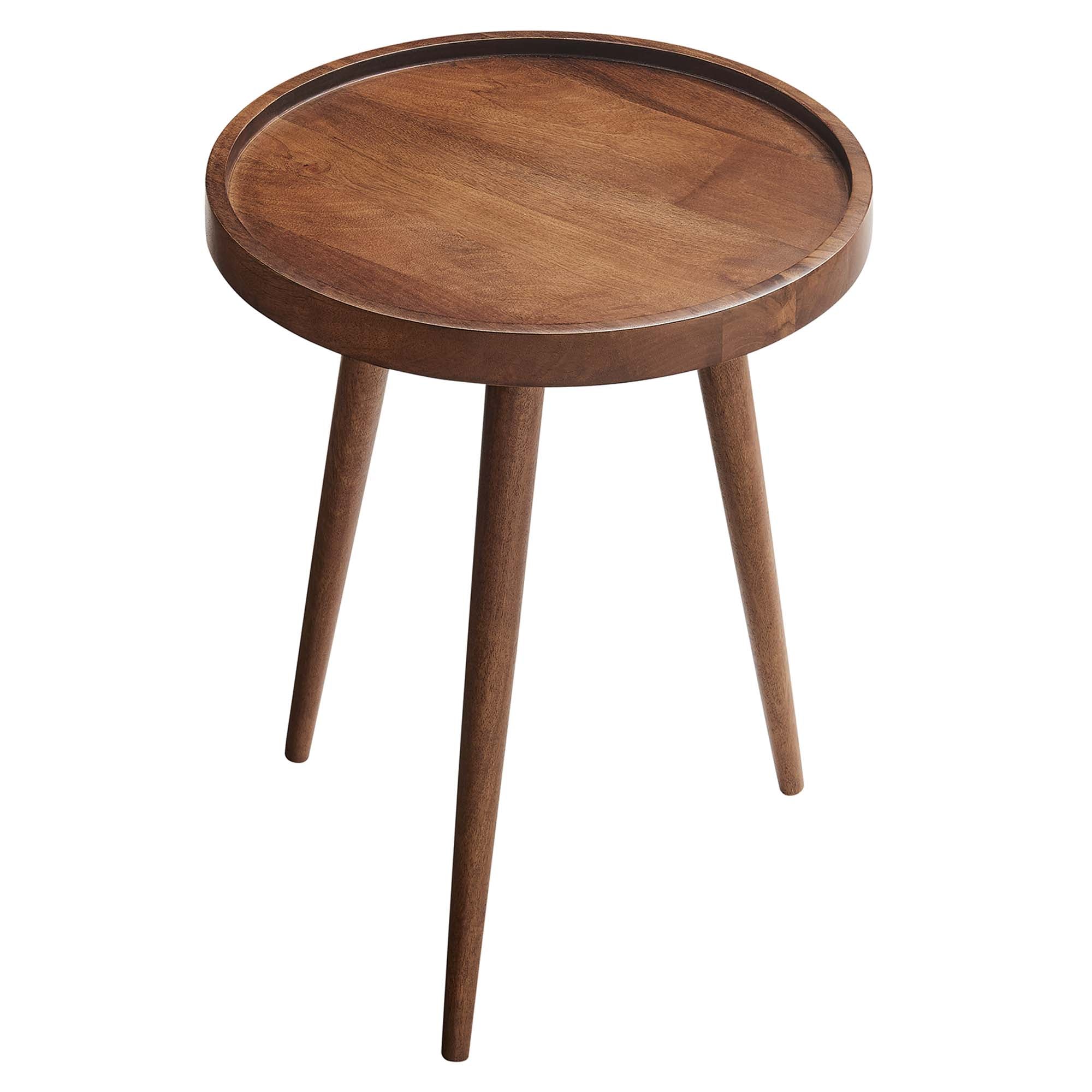 Modway Chiro Round Wood Side Table