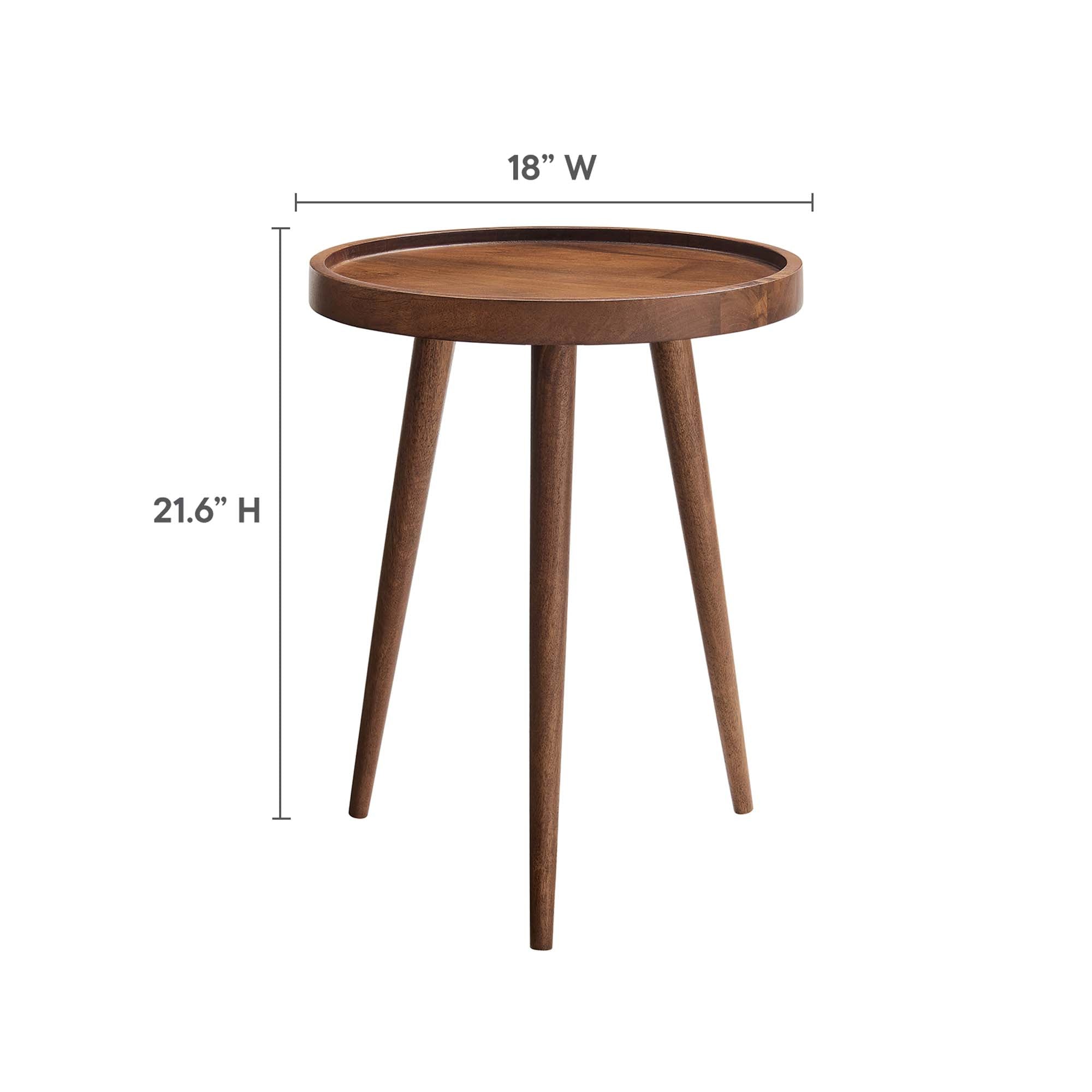 Modway Chiro Round Wood Side Table