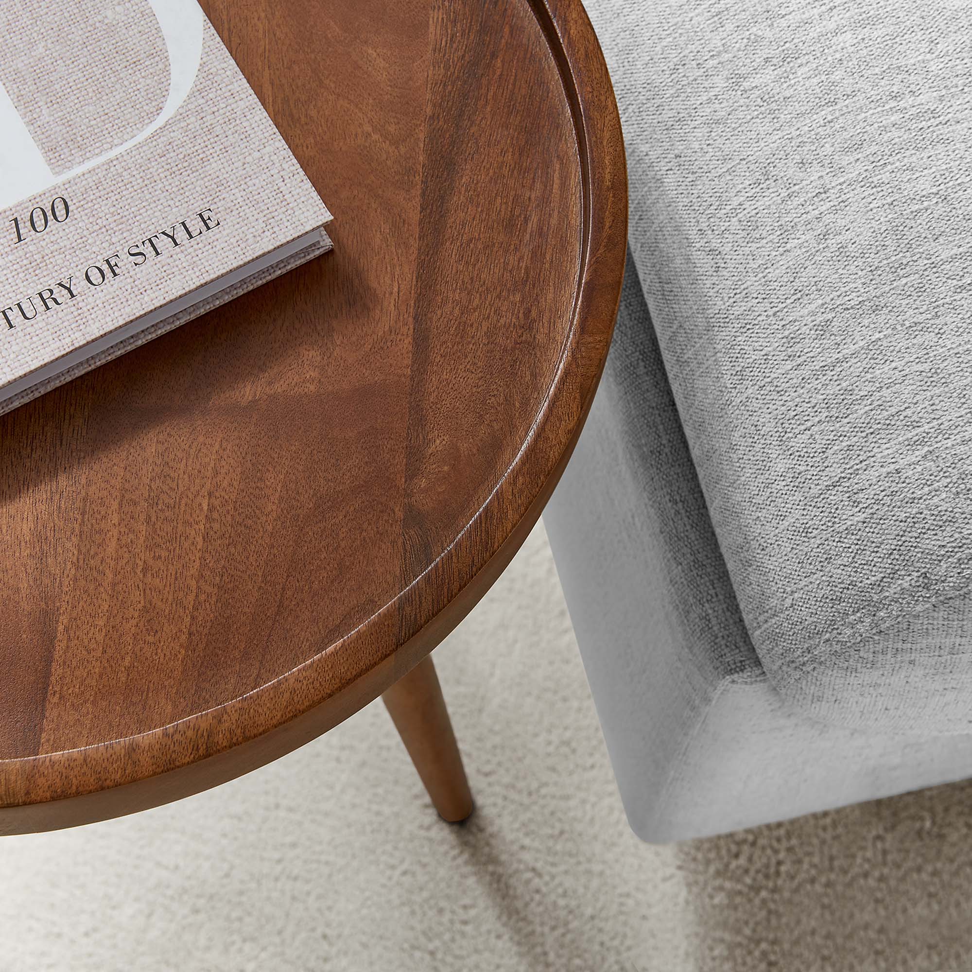 Modway Chiro Round Wood Side Table