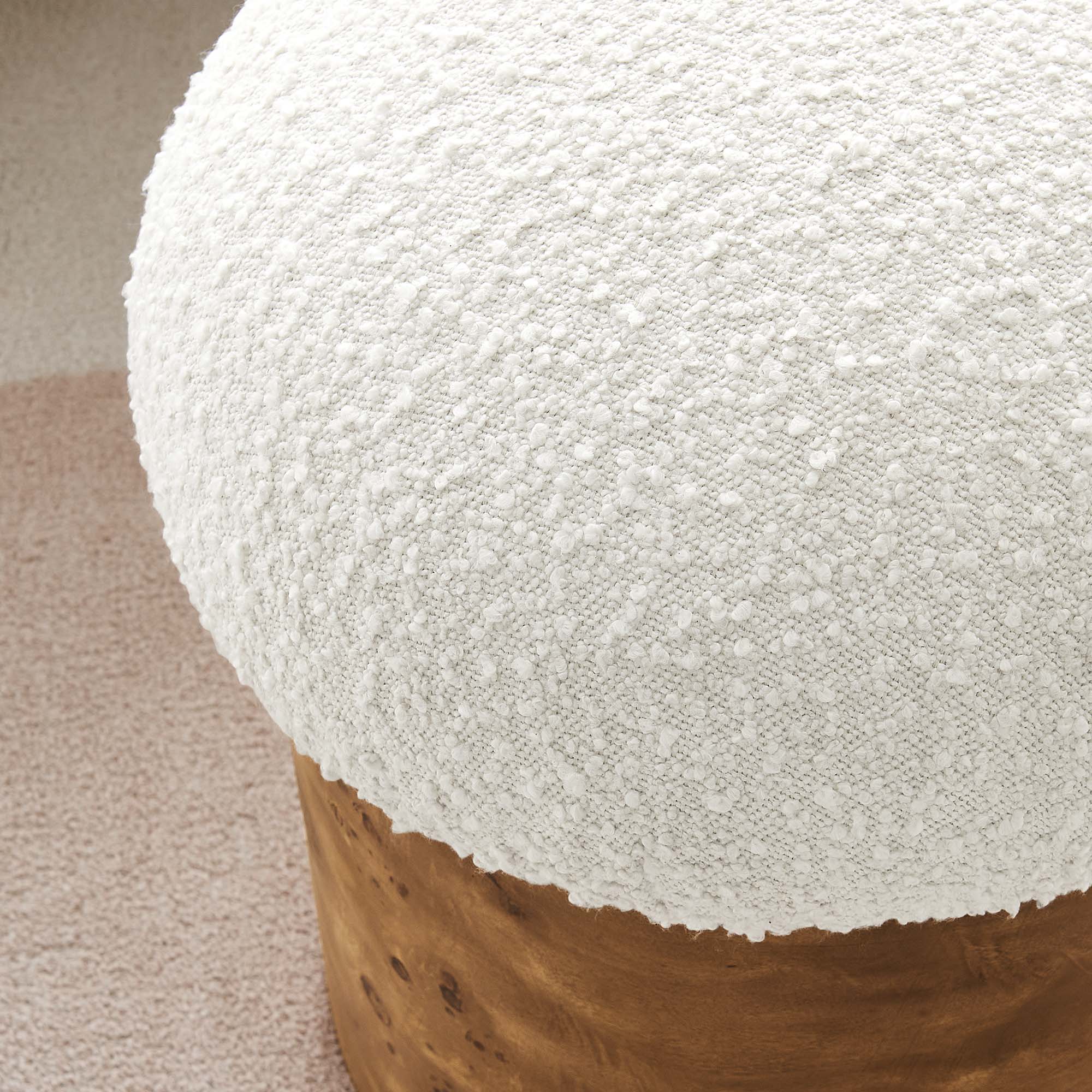 Modway Breeze Boucle Upholstered Ottoman