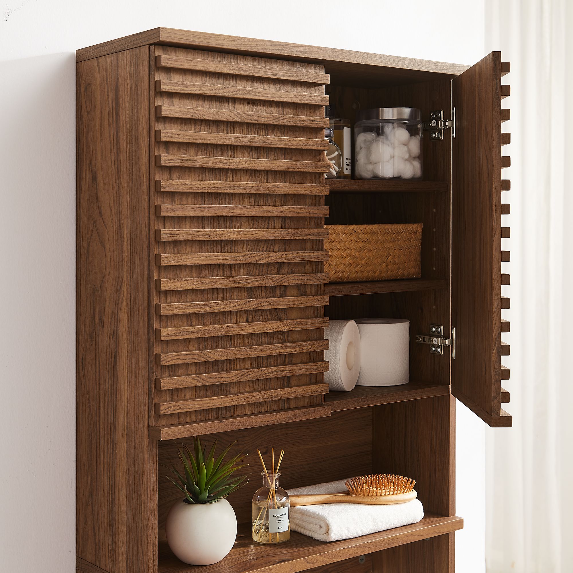 Modway Render Over the Toilet Bathroom Storage Cabinet