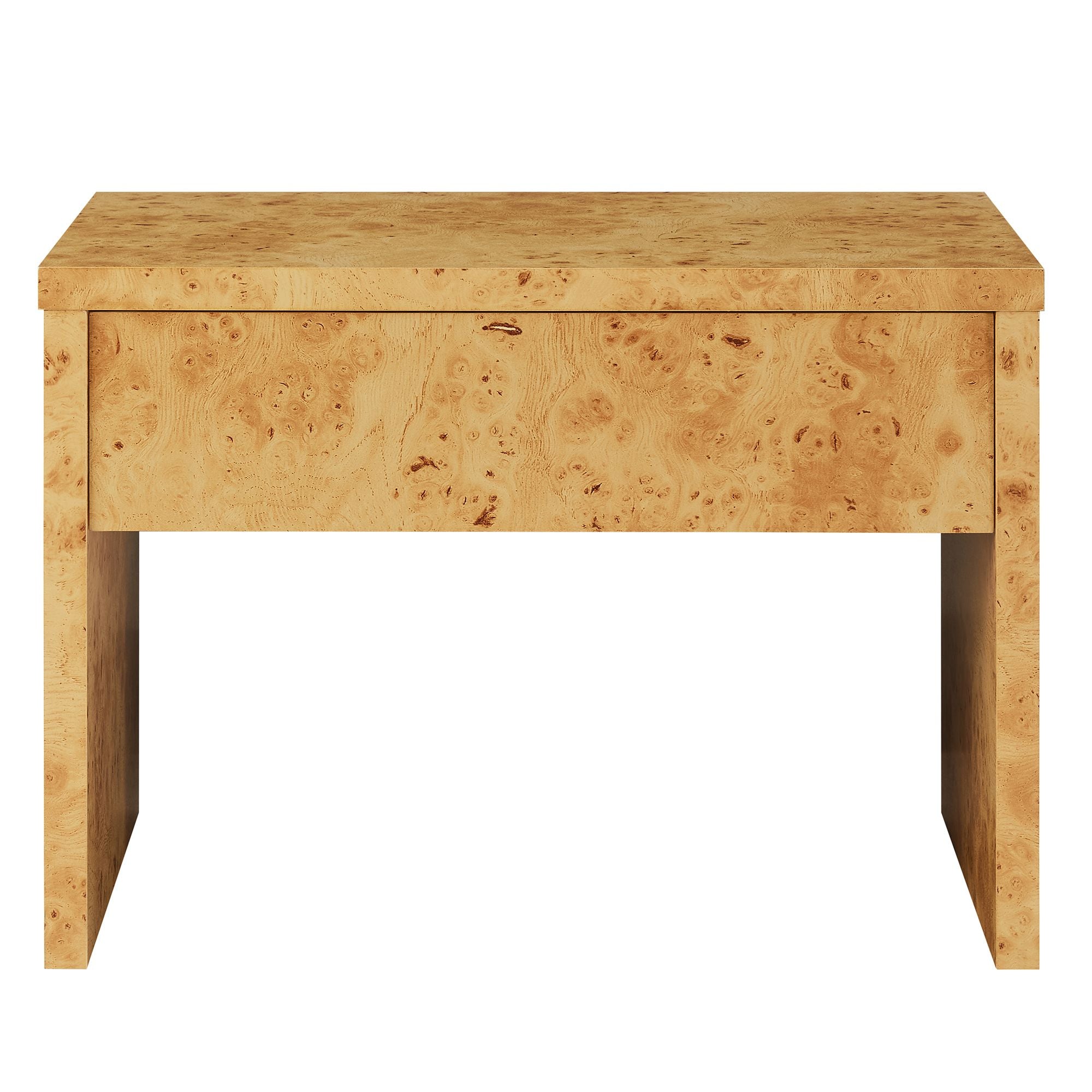 Modway Hudson 1-Drawer Burl Wood Nightstand