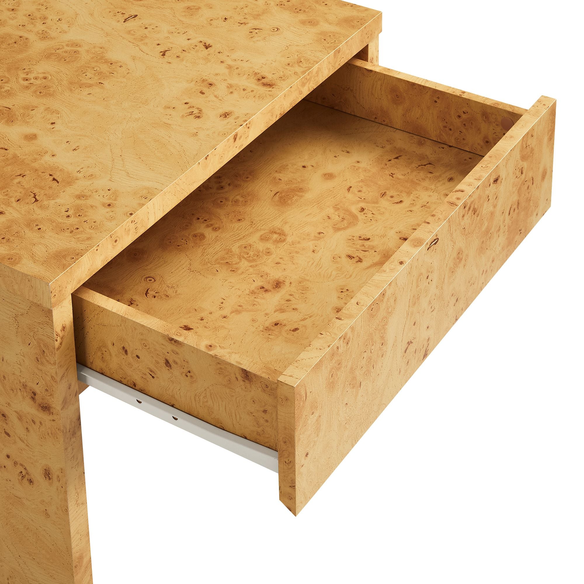 Modway Hudson 1-Drawer Burl Wood Nightstand