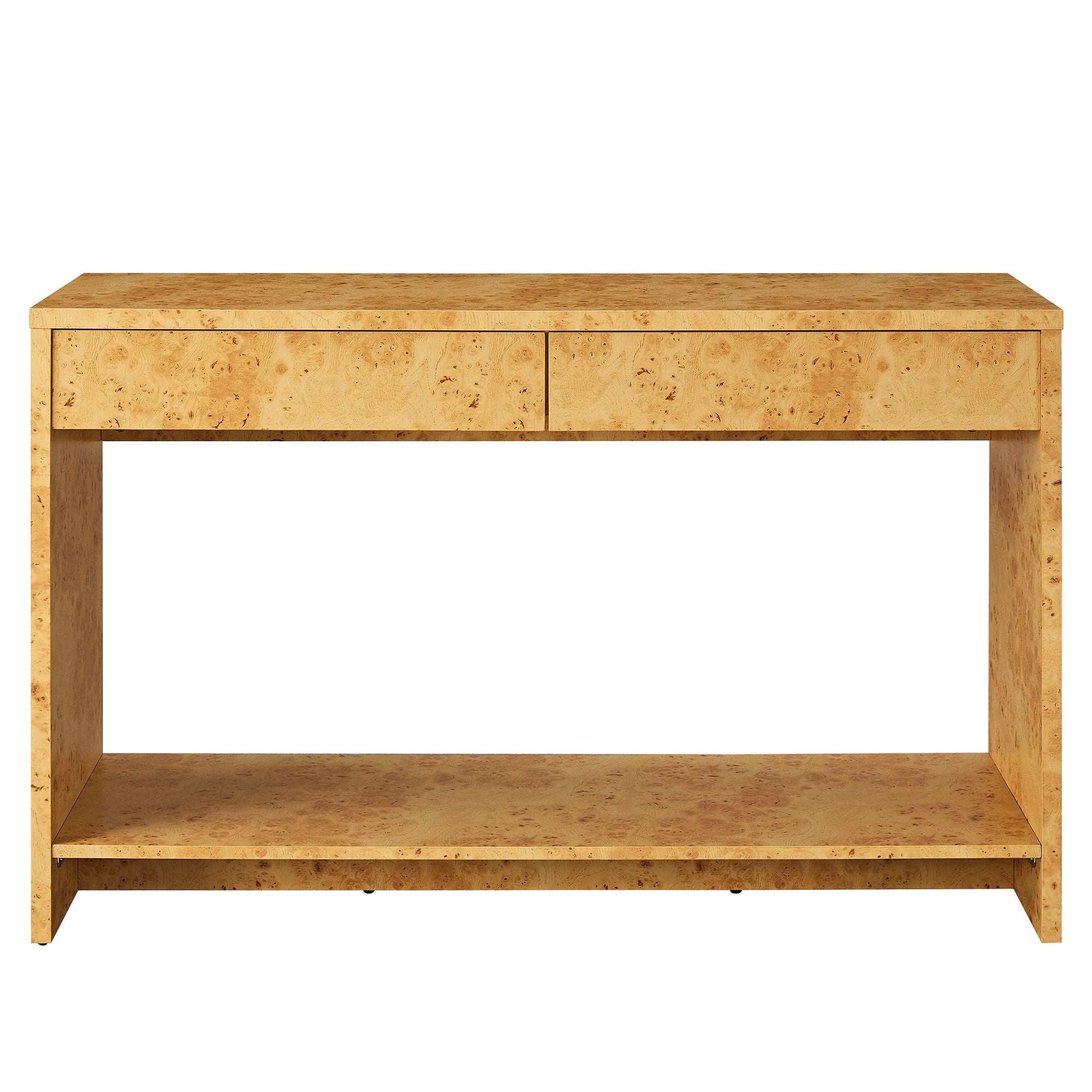 Modway Hudson 2-Drawer Burl Wood Console Table