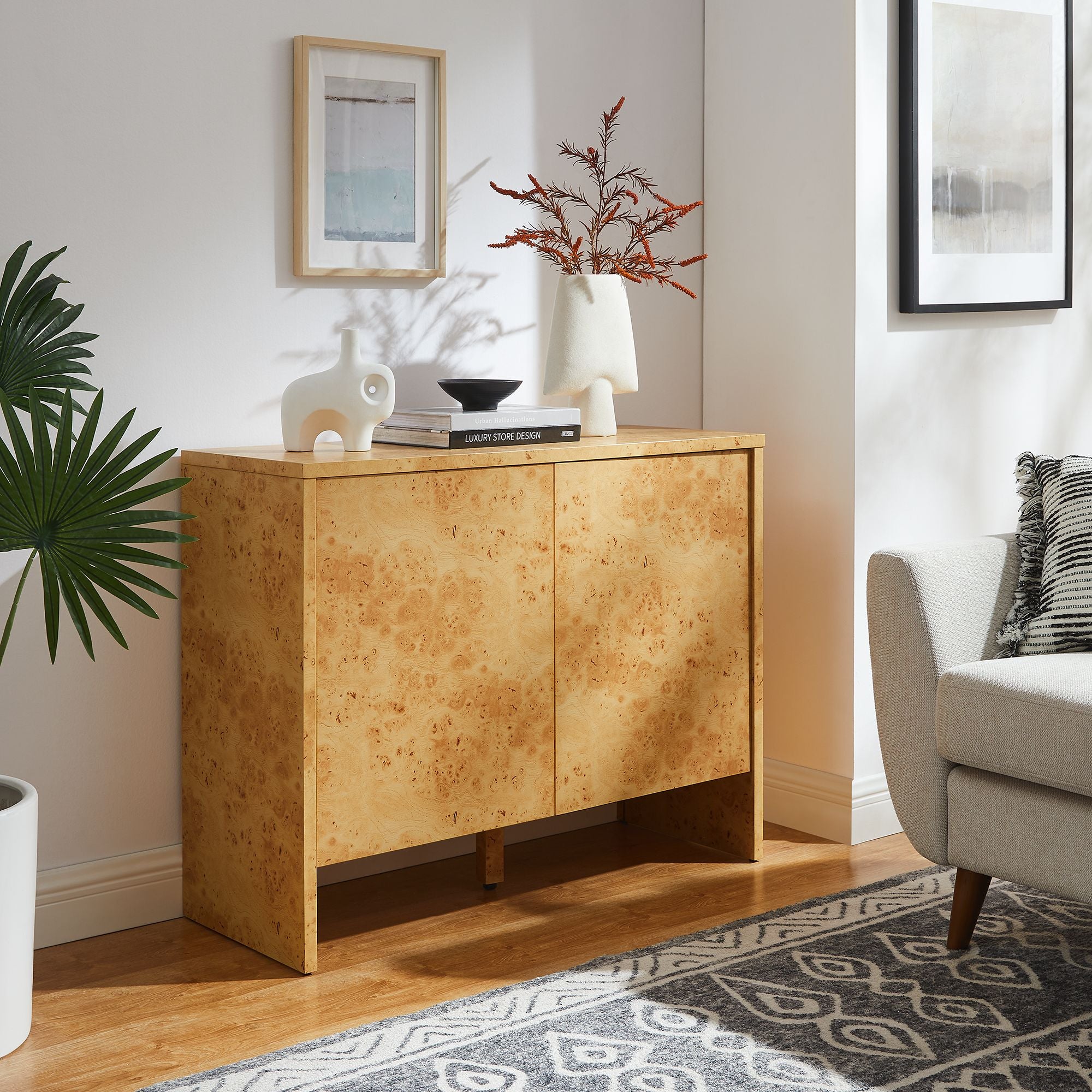 Modway Hudson 40" Burl Wood Sideboard