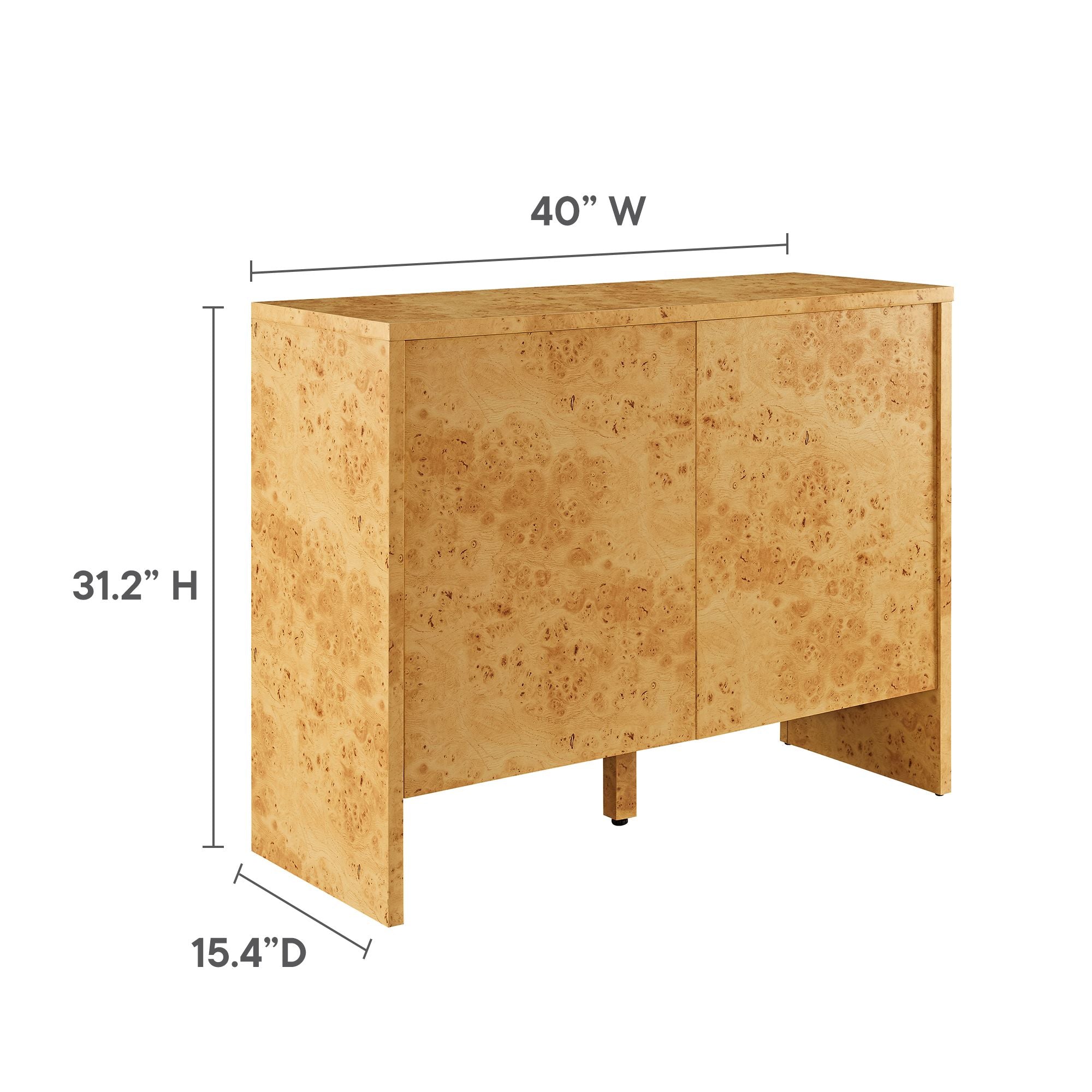 Modway Hudson 40" Burl Wood Sideboard