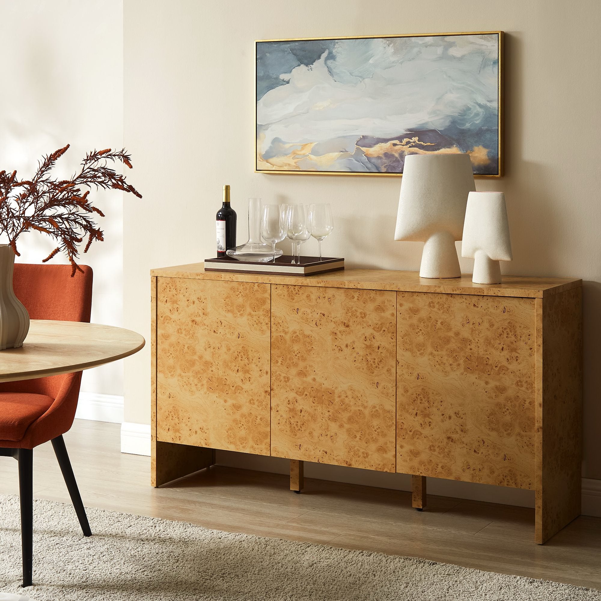 Modway Hudson 60" Burl Wood Sideboard