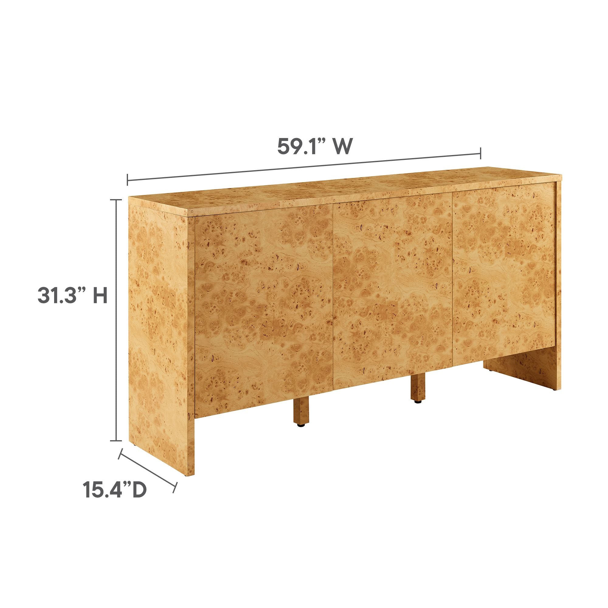 Modway Hudson 60" Burl Wood Sideboard