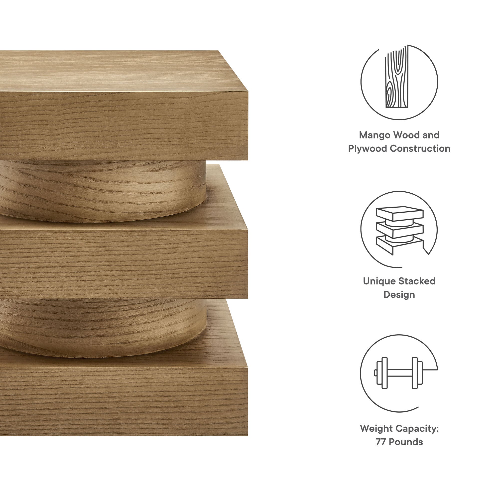 Modway Perpetuate Totem End Table