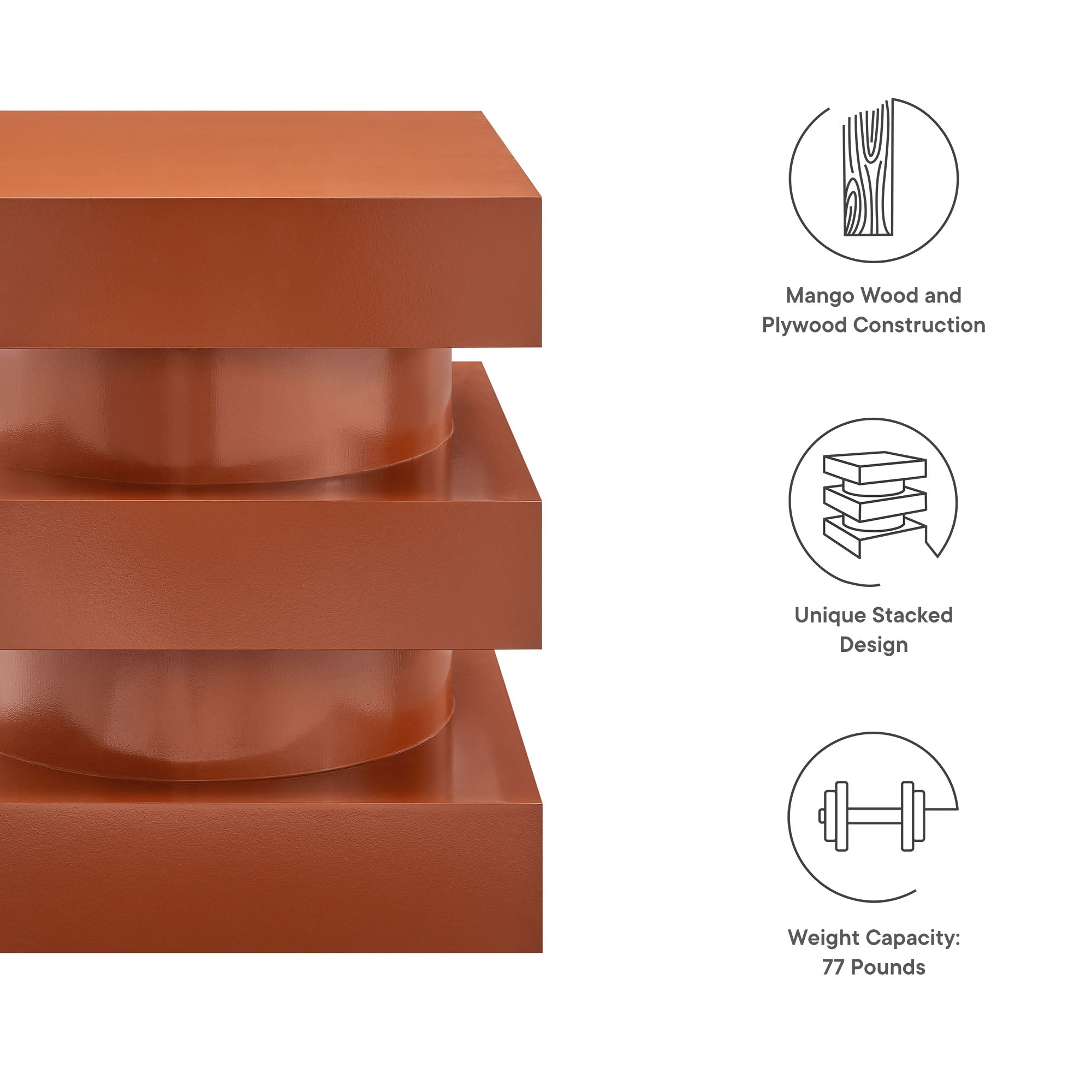 Modway Perpetuate Totem End Table