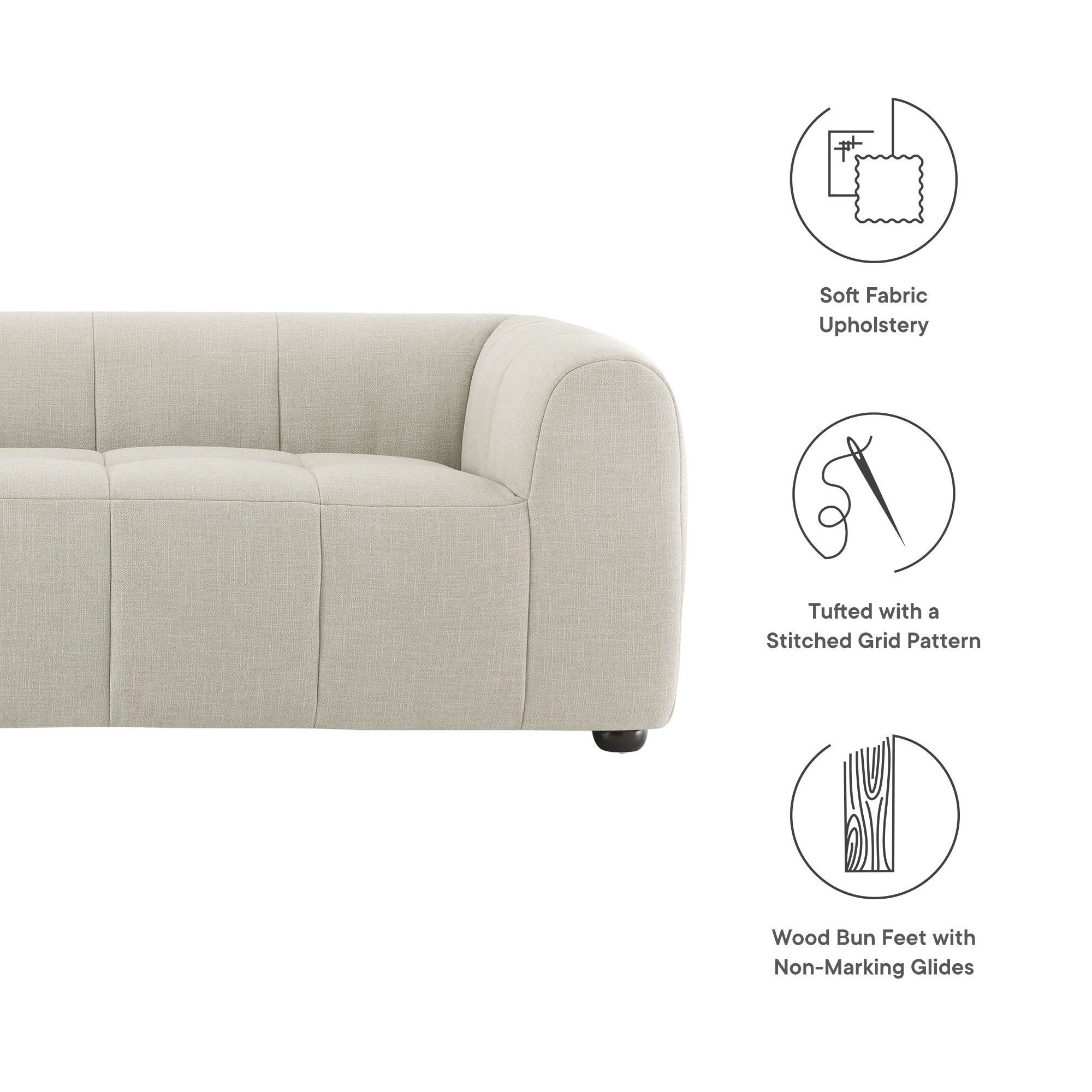 Modway Liana Upholstered Fabric Sofa
