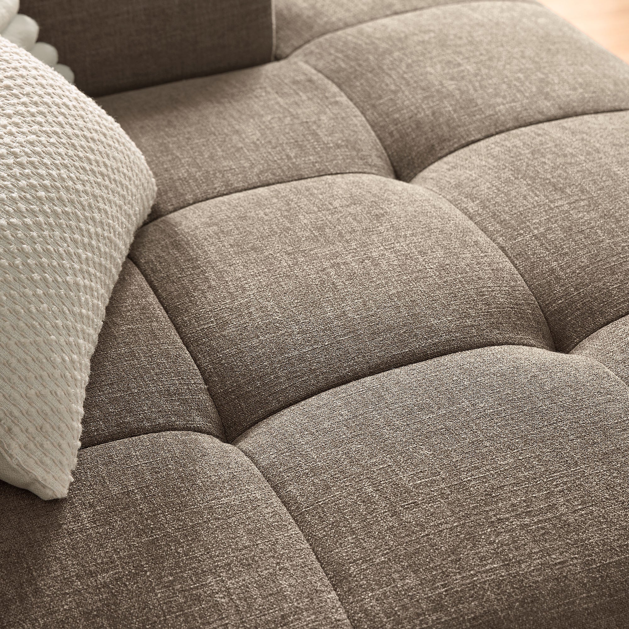 Modway Liana Right-Facing Upholstered Fabric Modular Sofa with Chaise