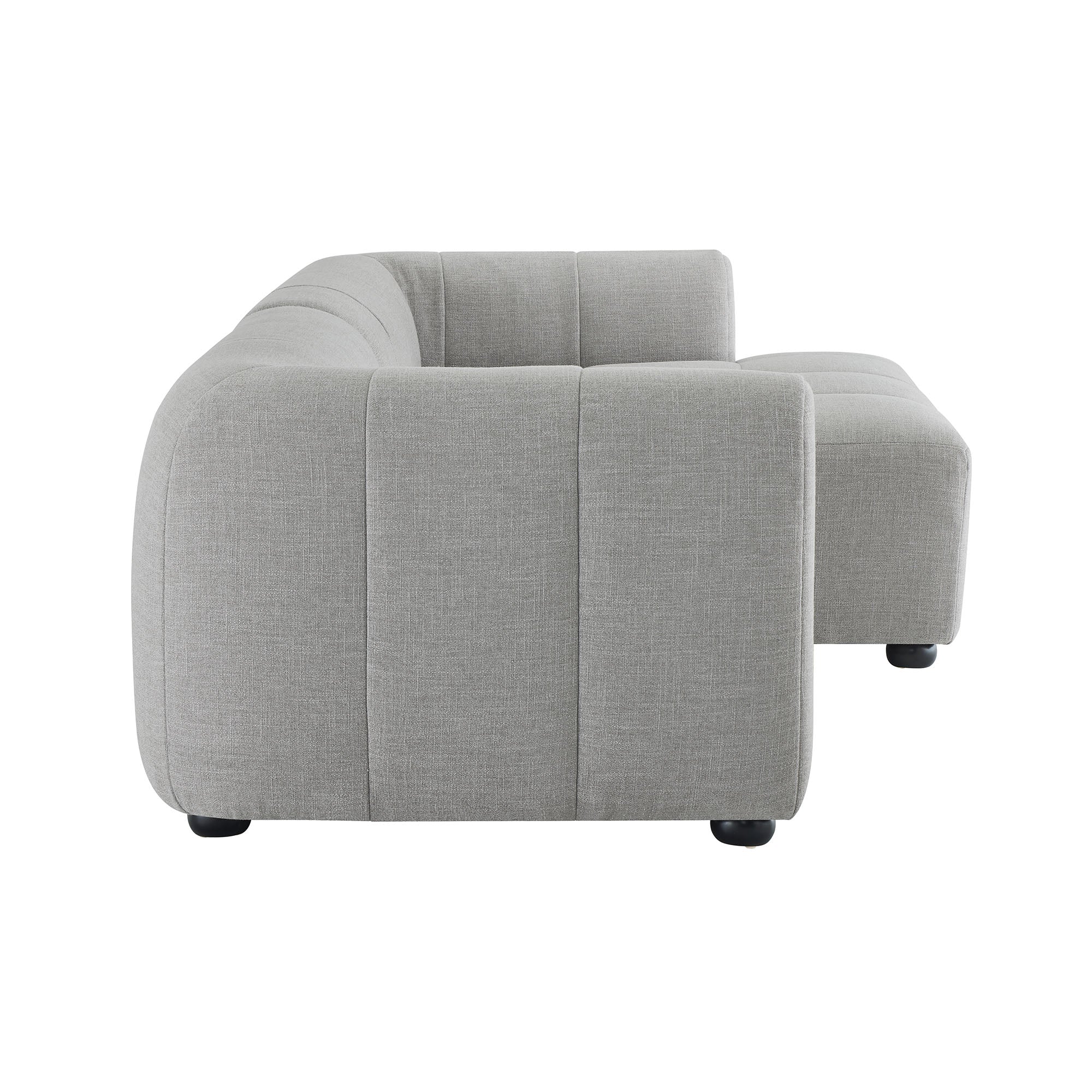 Modway Liana Right-Facing Upholstered Fabric Modular Sofa with Chaise