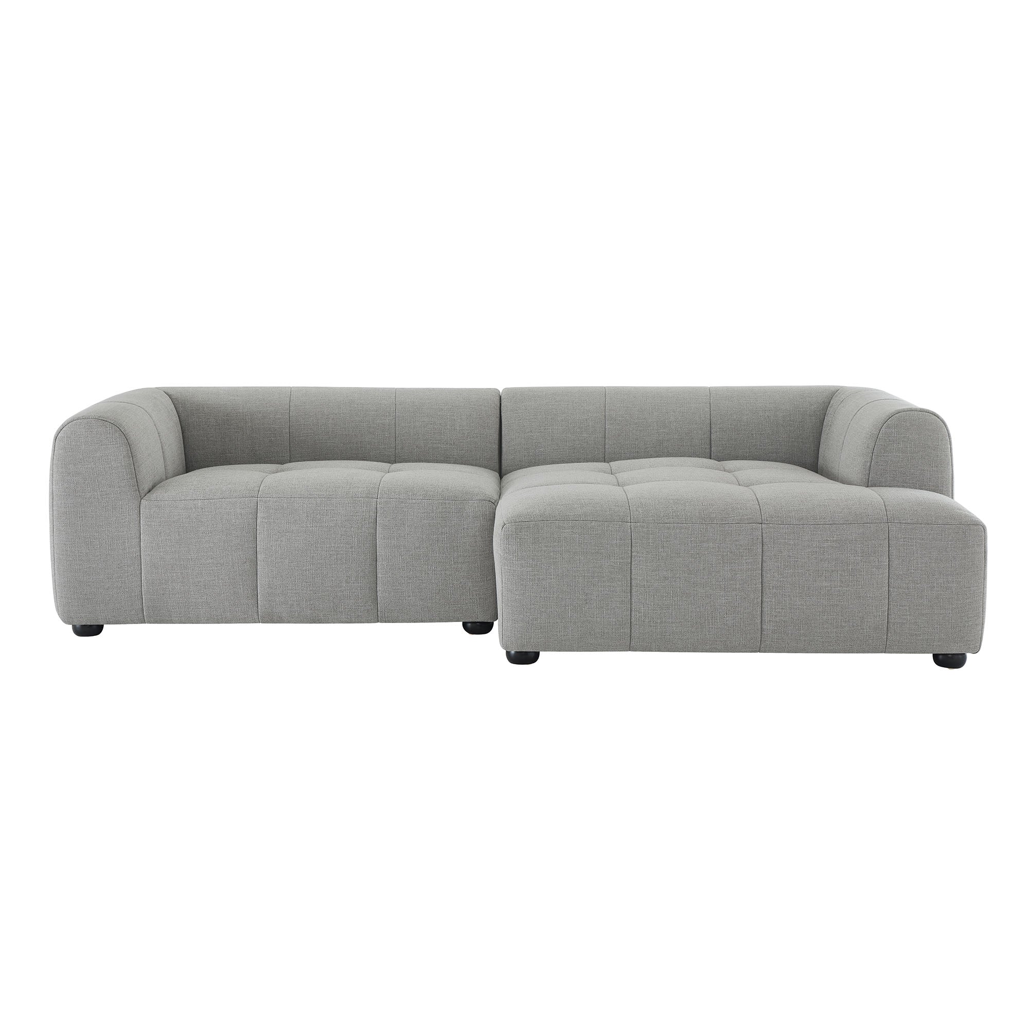 Modway Liana Right-Facing Upholstered Fabric Modular Sofa with Chaise