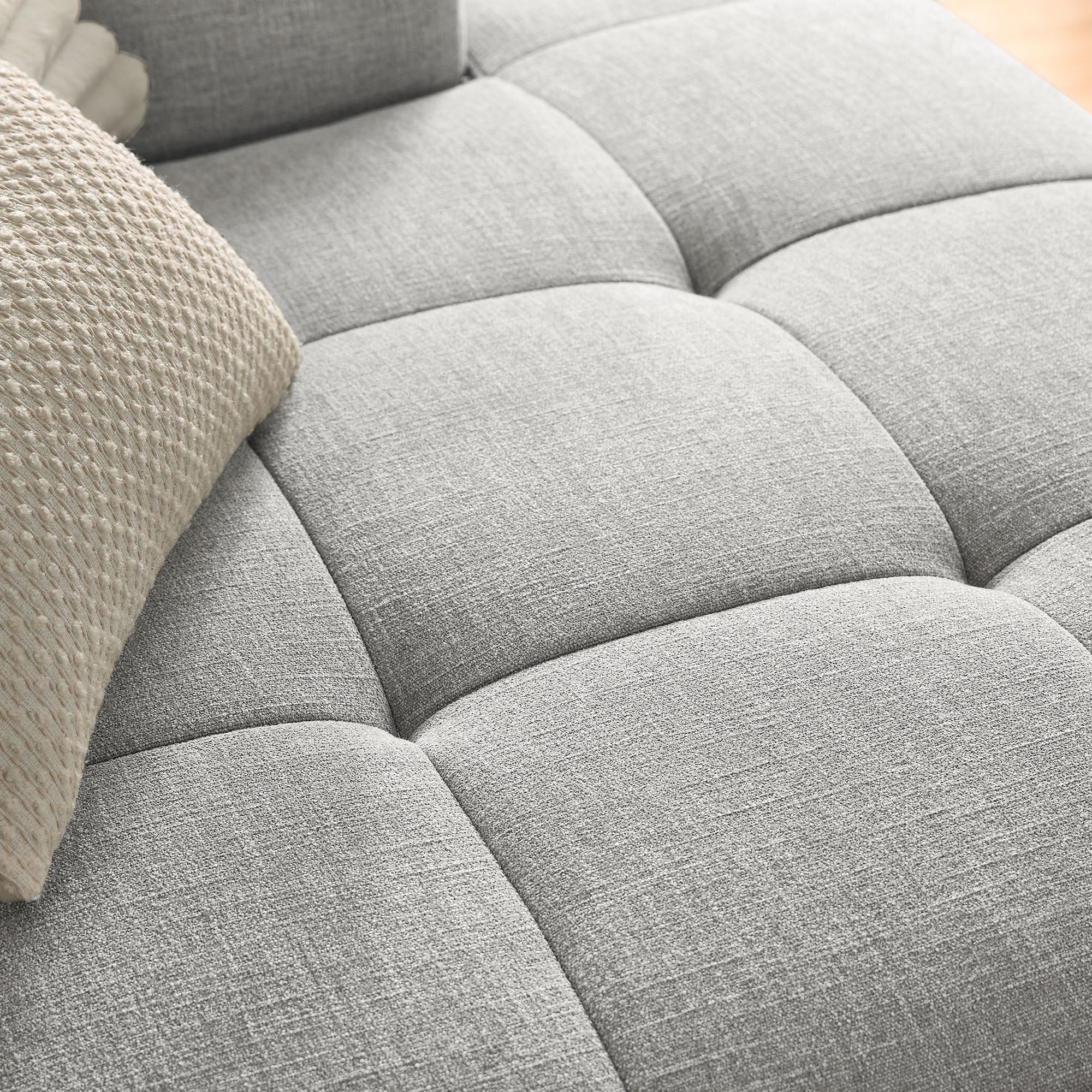 Modway Liana Right-Facing Upholstered Fabric Modular Sofa with Chaise