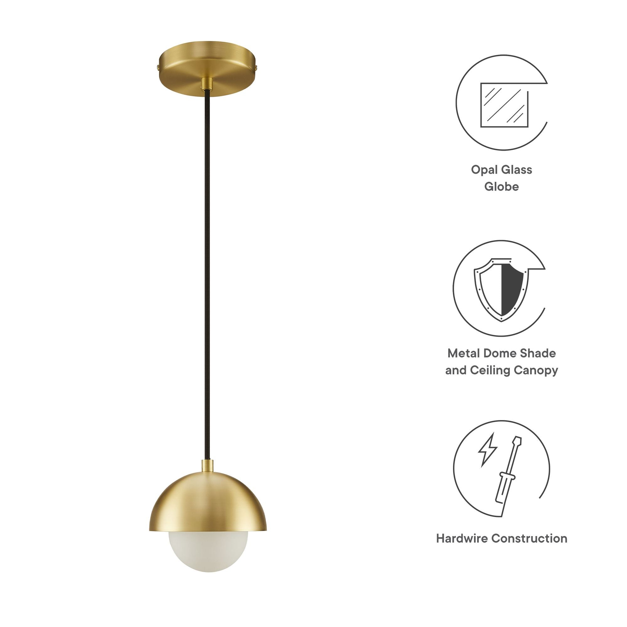 Modway Eclipse Globe Pendant Light