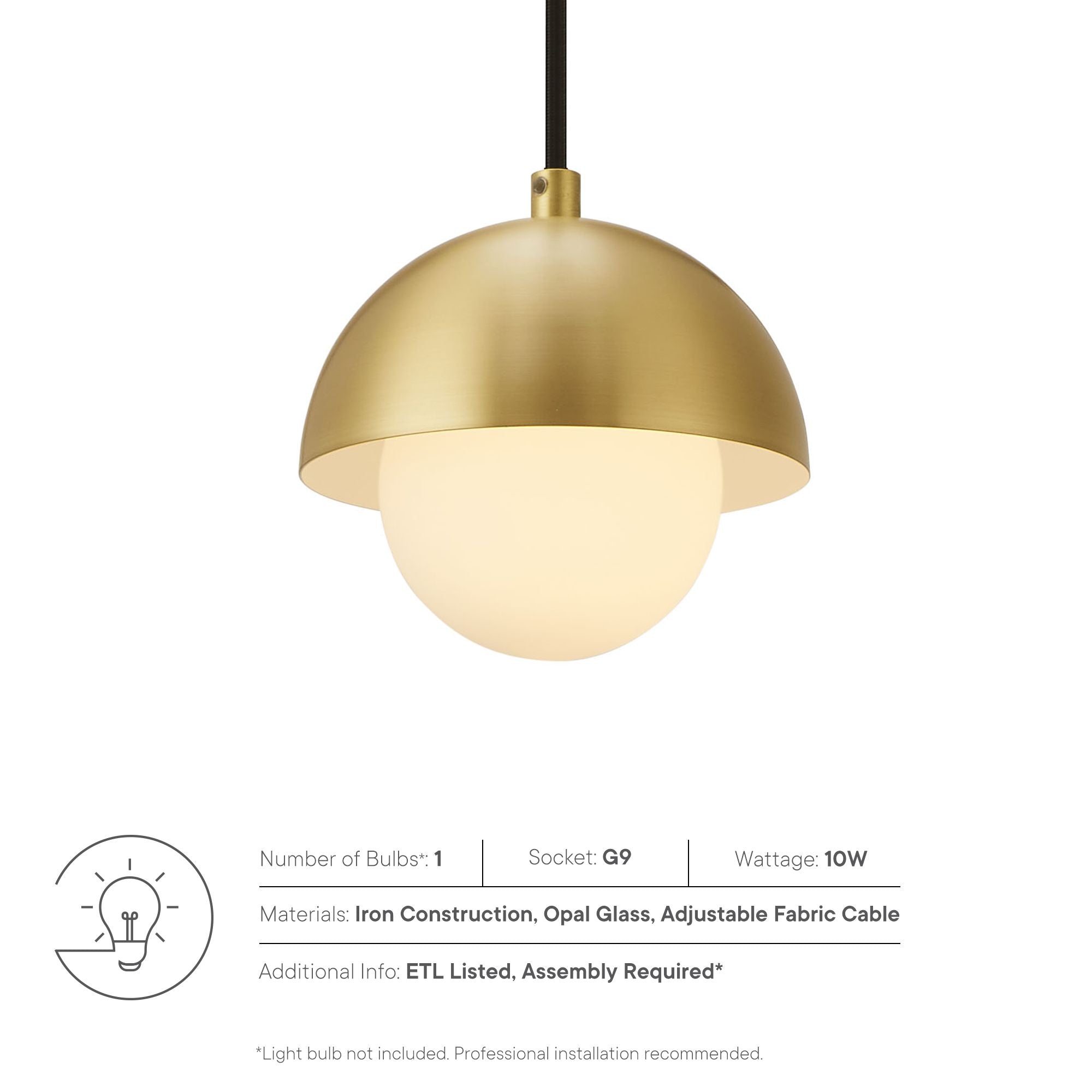 Modway Eclipse Globe Pendant Light