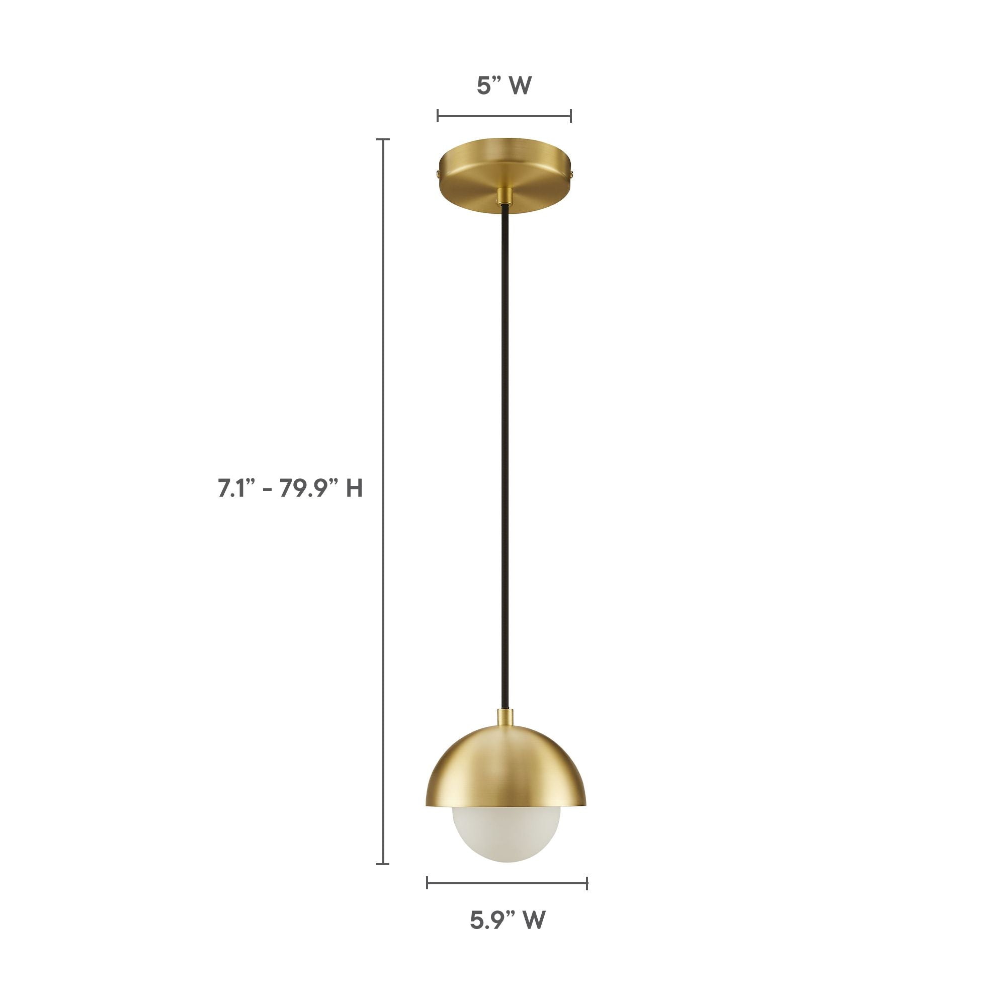 Modway Eclipse Globe Pendant Light