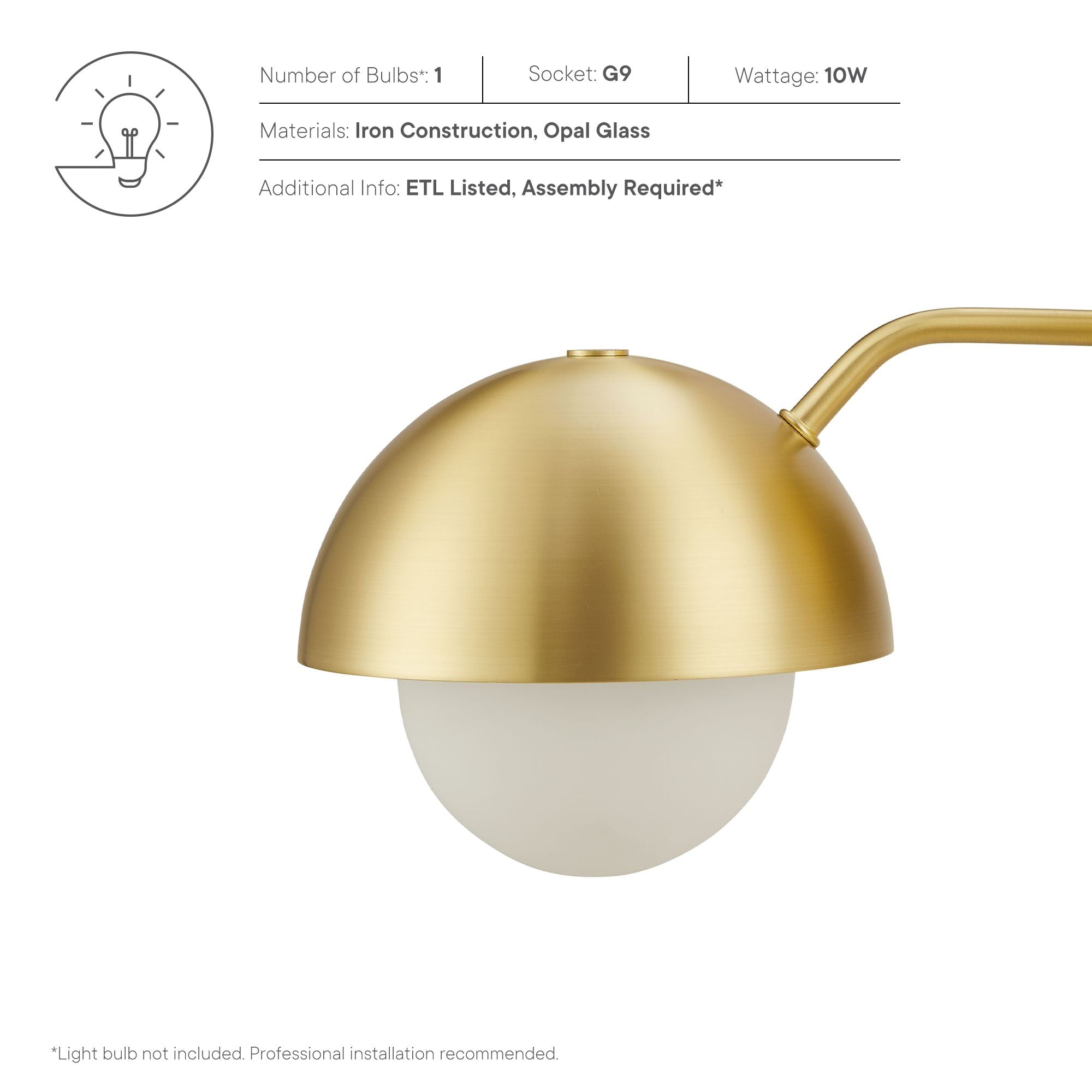 Modway Eclipse Globe Wall Sconce