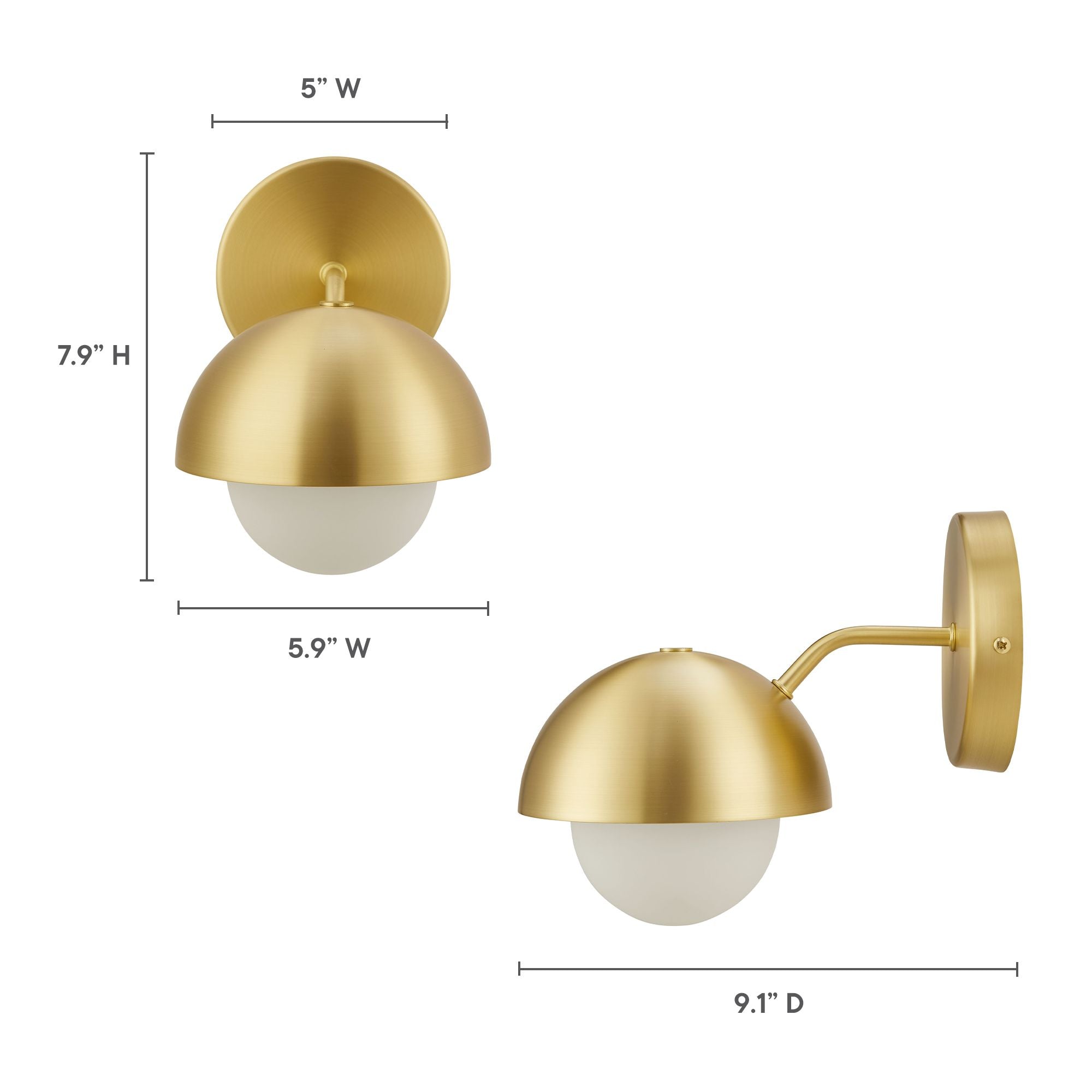 Modway Eclipse Globe Wall Sconce