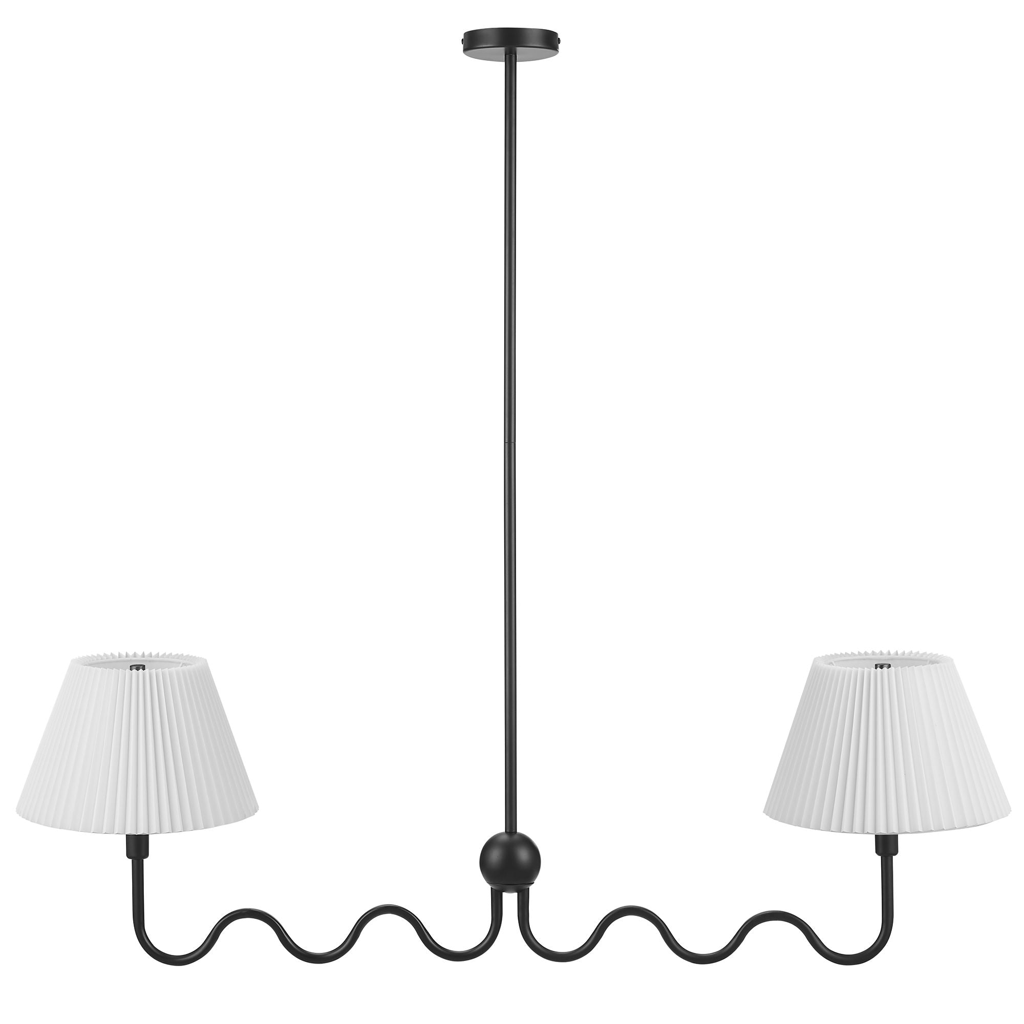 Modway Wave Squiggle 2-Arm Pendant Light