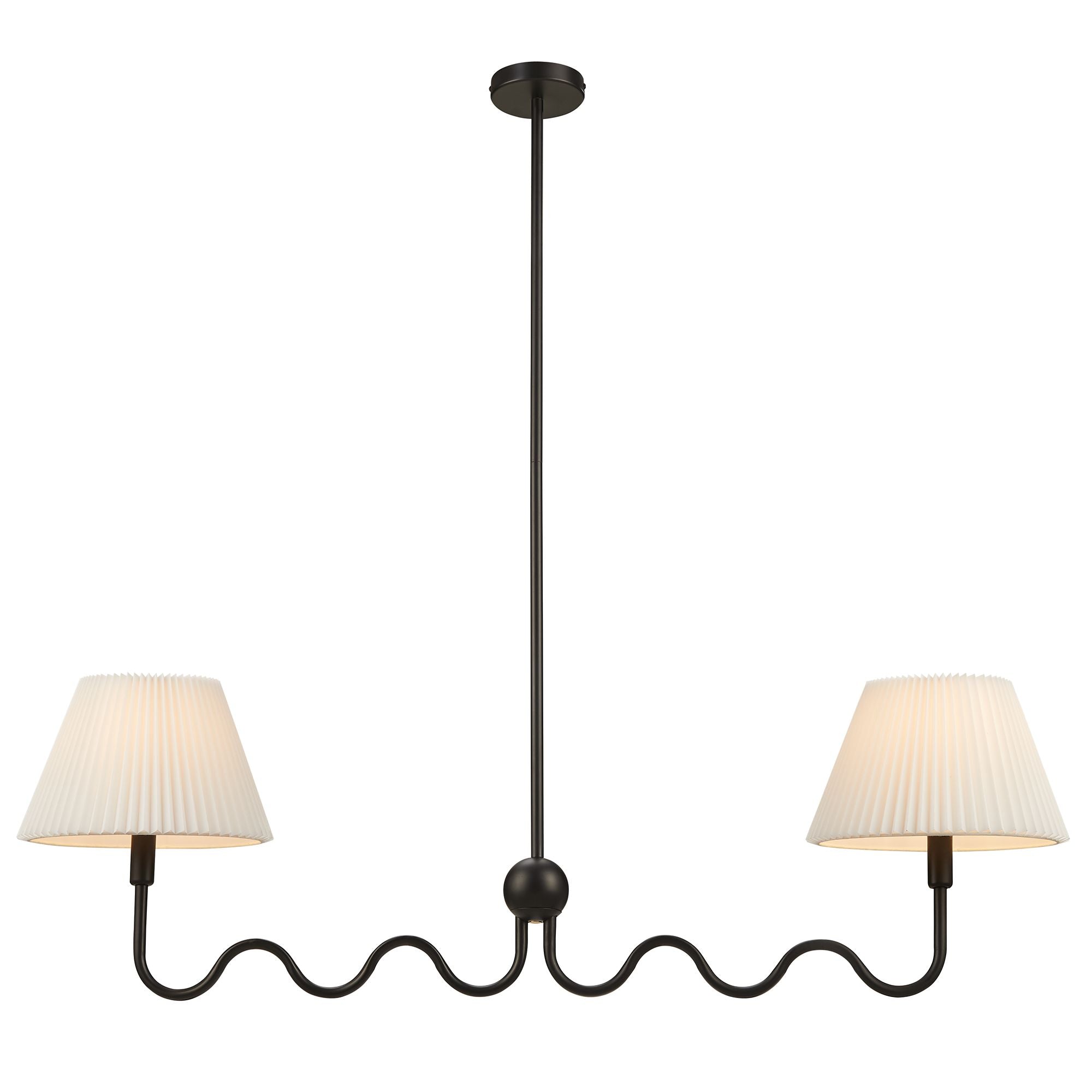 Modway Wave Squiggle 2-Arm Pendant Light
