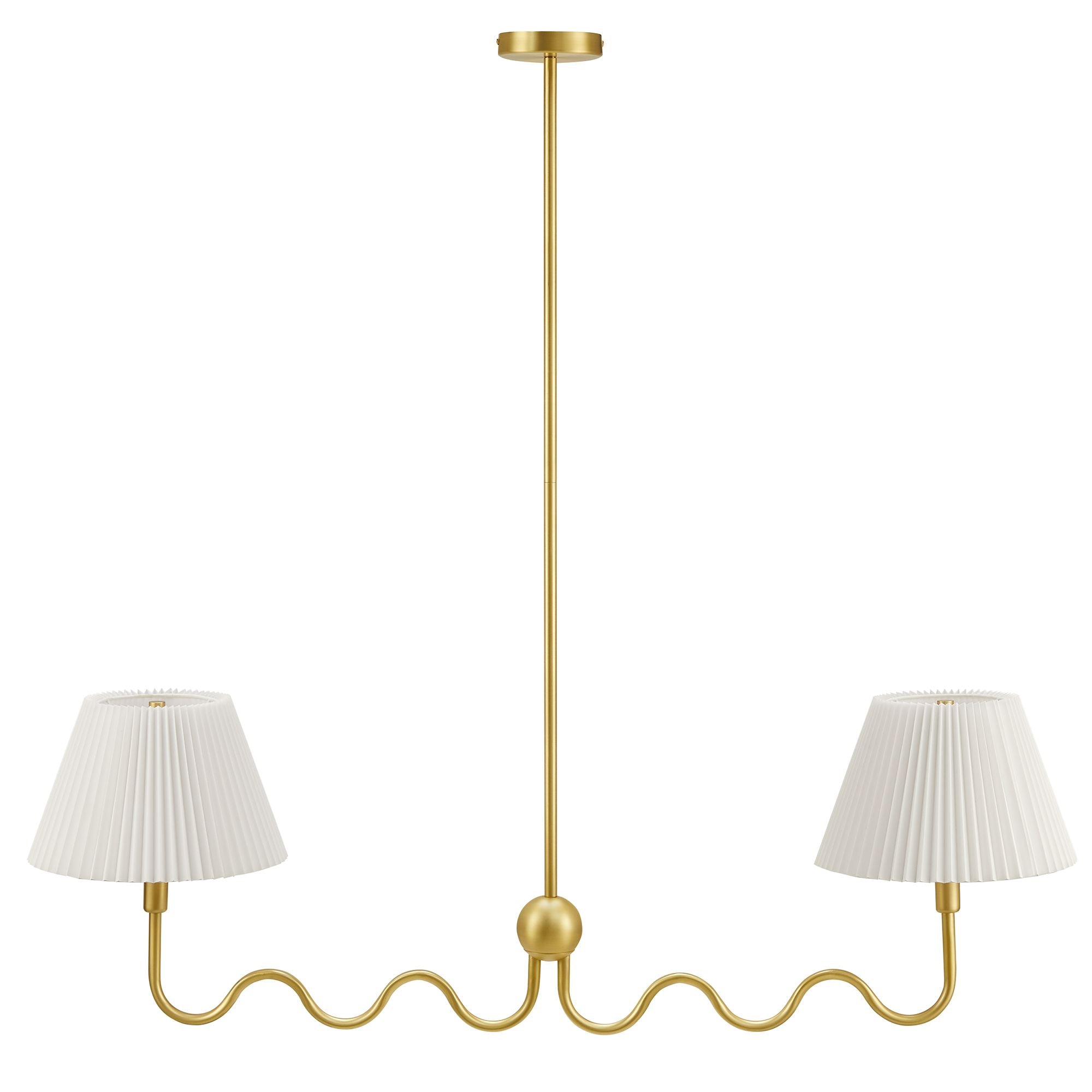 Modway Wave Squiggle 2-Arm Pendant Light