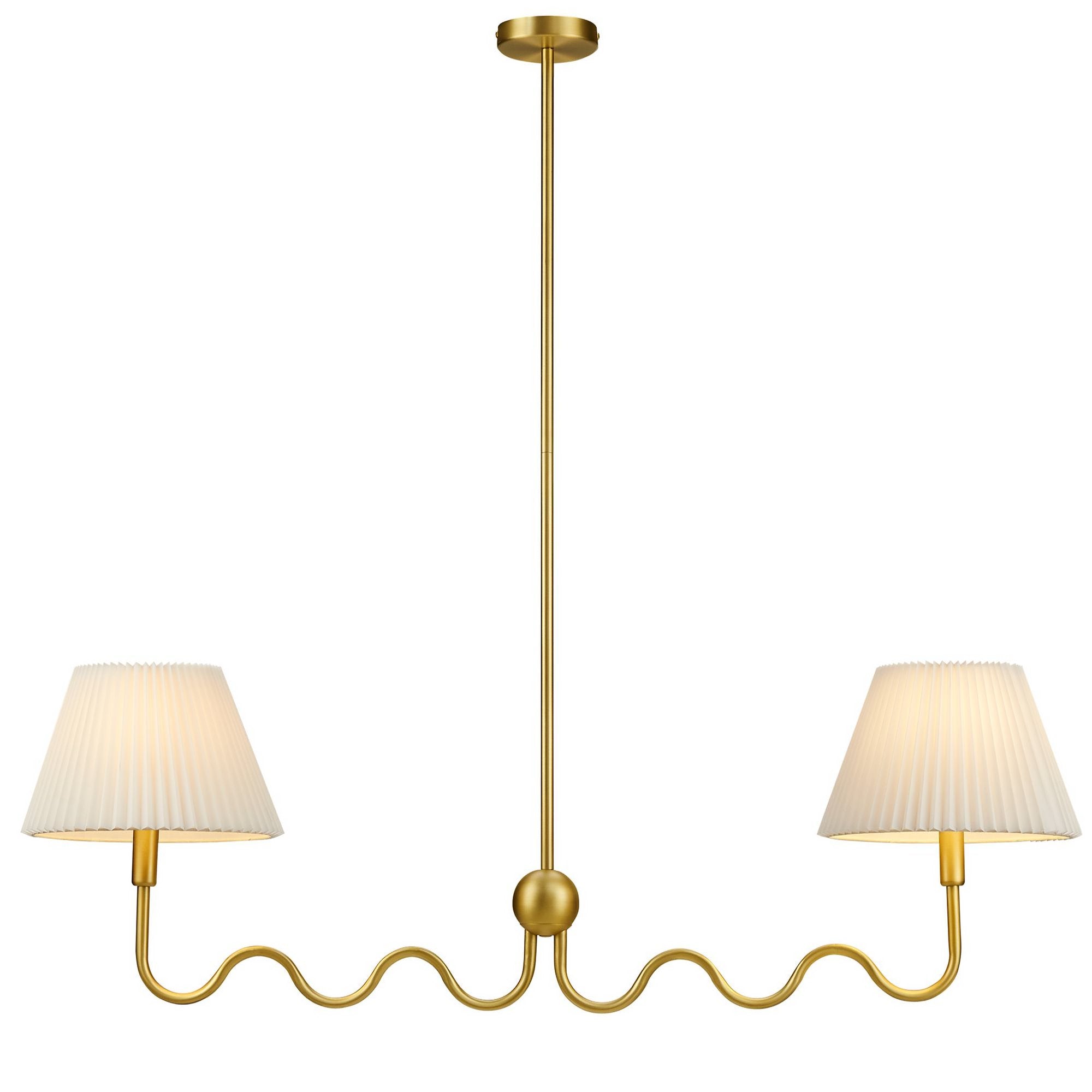 Modway Wave Squiggle 2-Arm Pendant Light