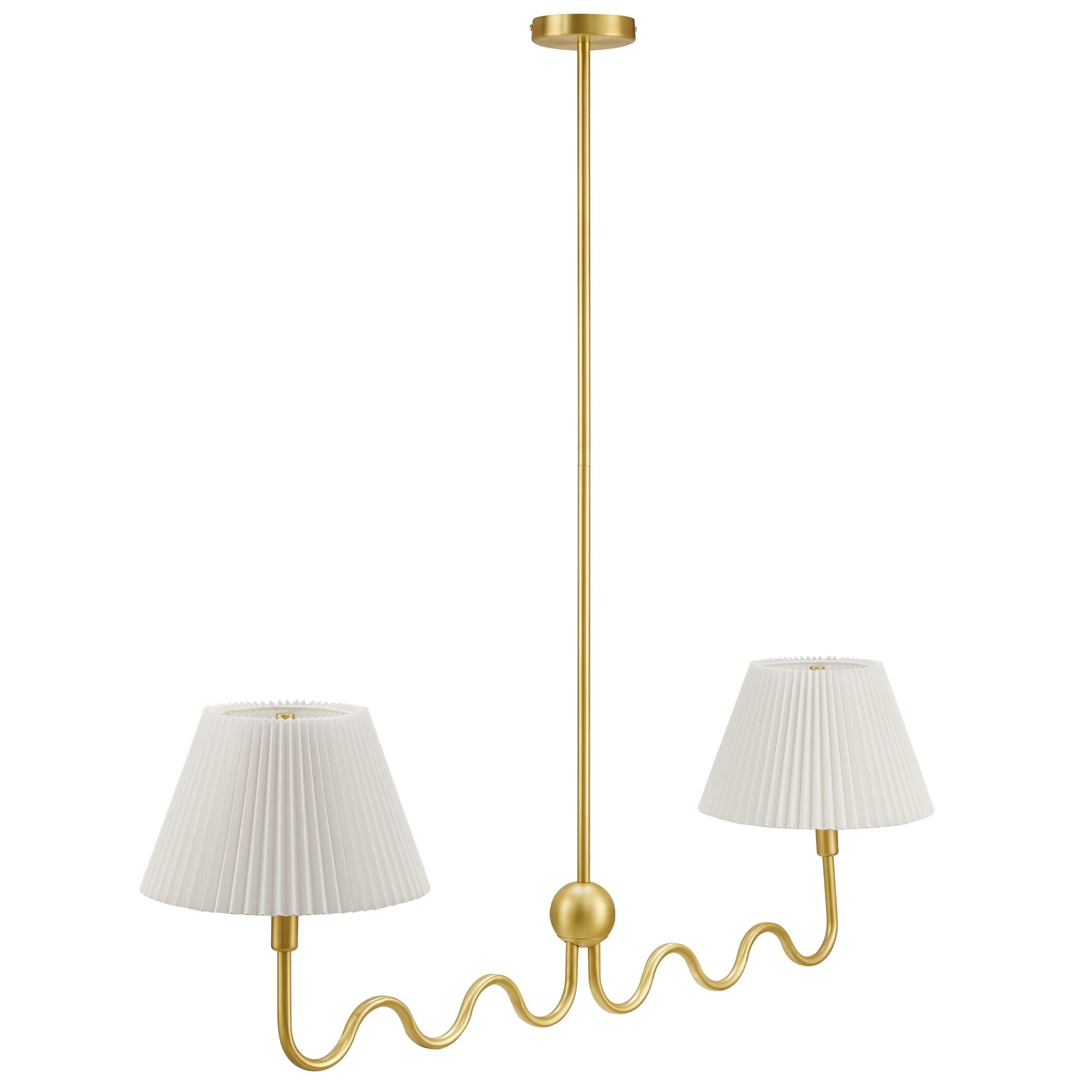 Modway Wave Squiggle 2-Arm Pendant Light