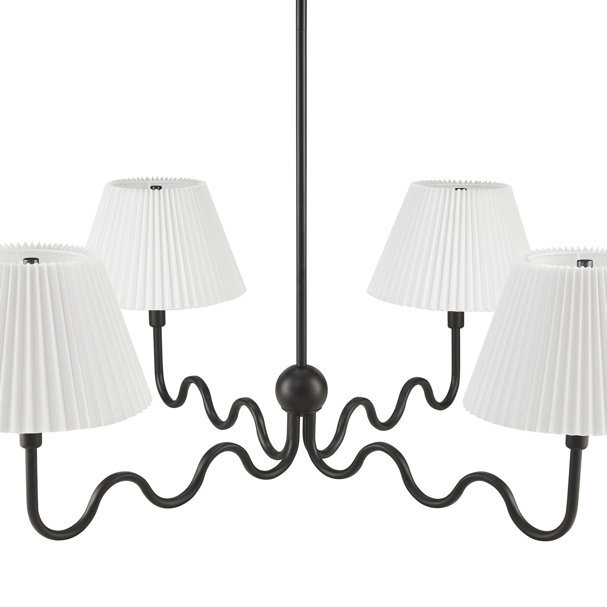 Modway Wave Squiggle 4-Arm Pendant Light