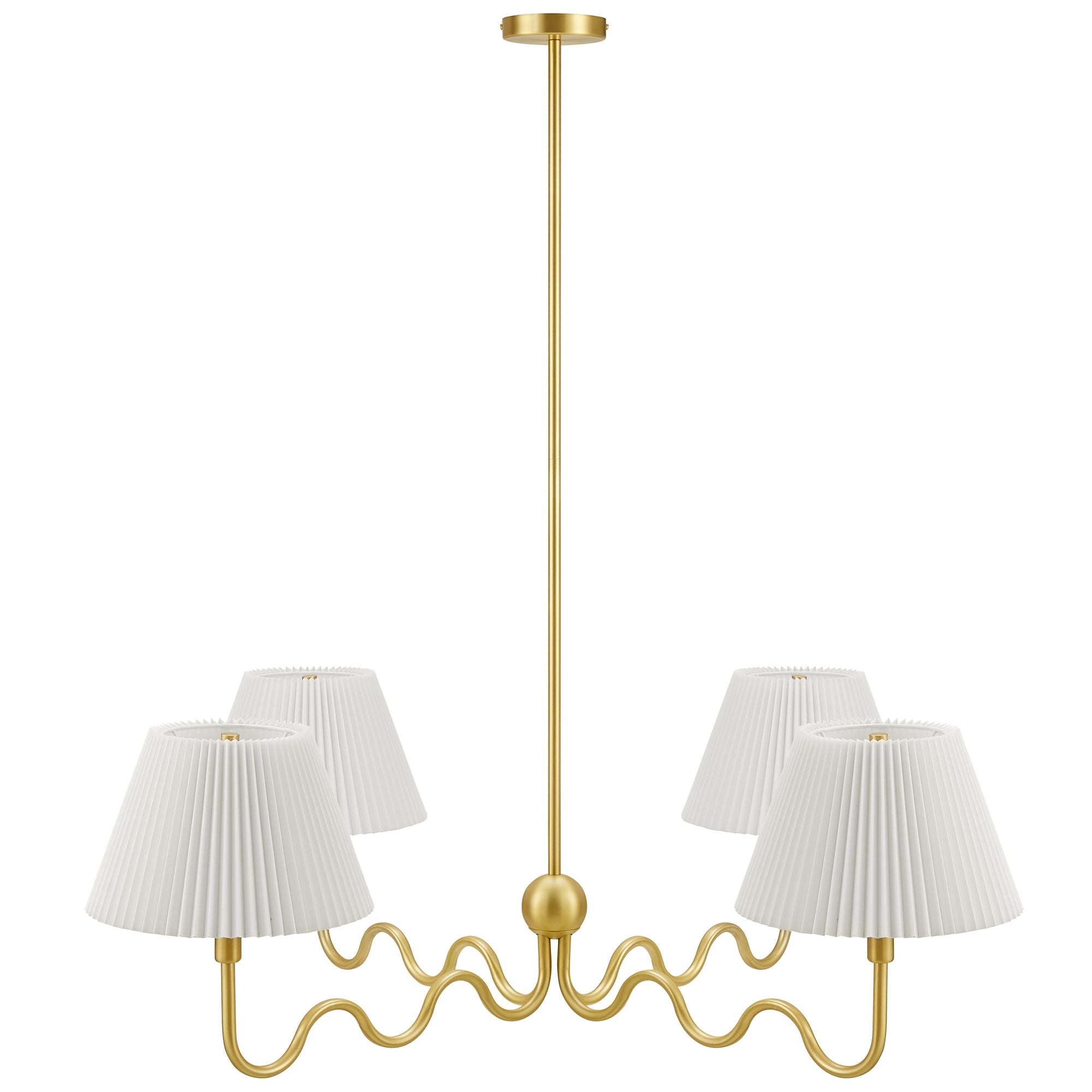 Modway Wave Squiggle 4-Arm Pendant Light