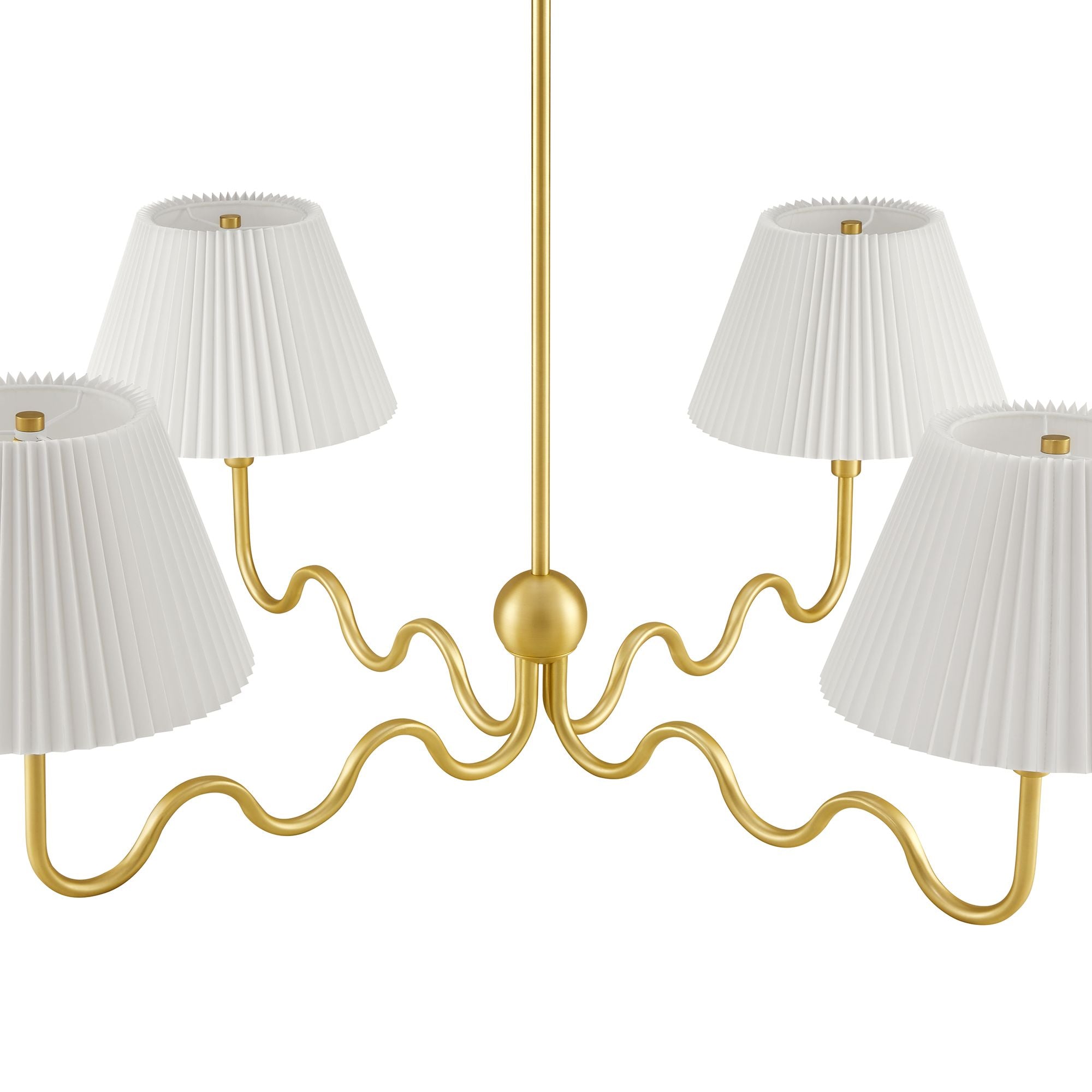 Modway Wave Squiggle 4-Arm Pendant Light