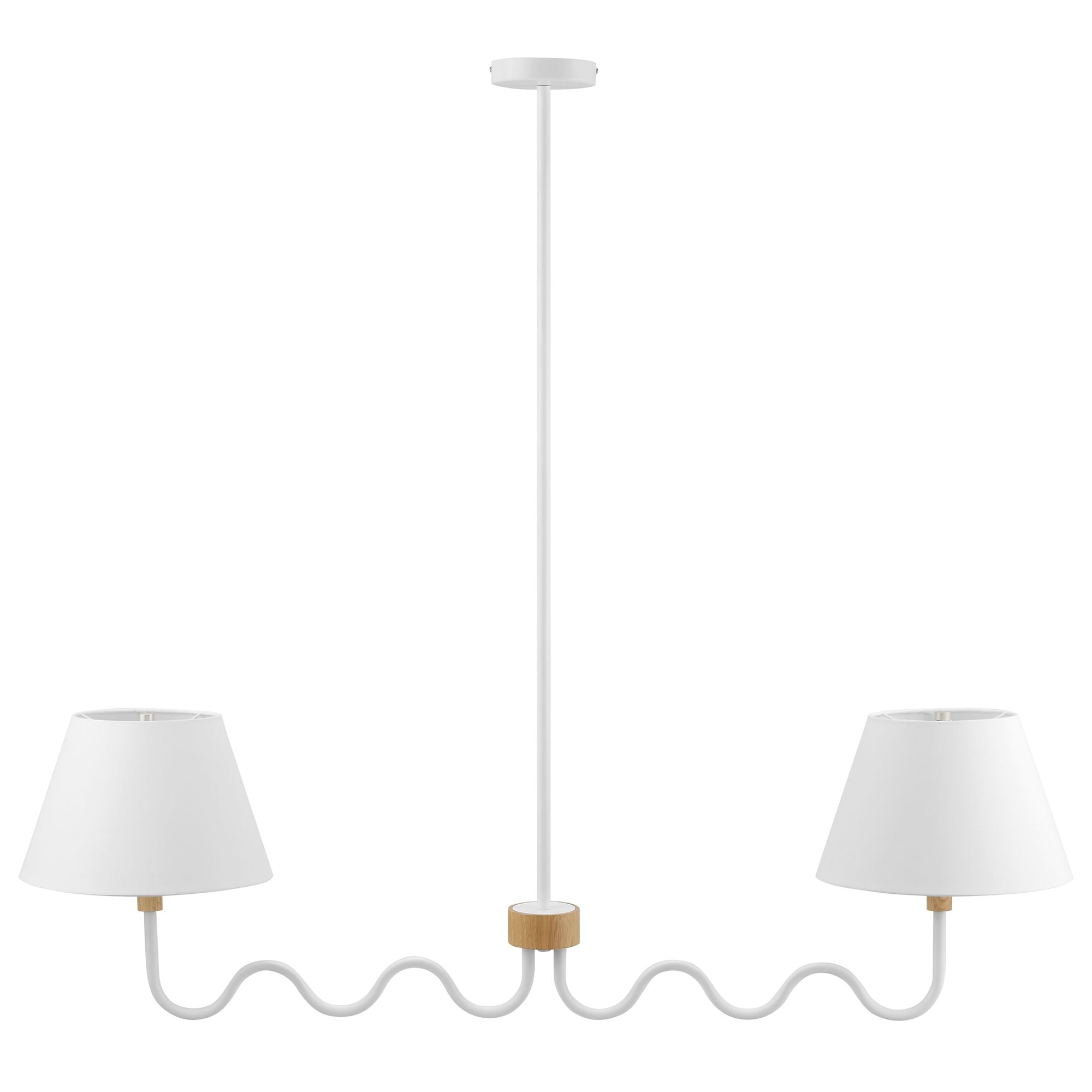 Modway Sunlit Squiggle 2-Arm Pendant Light