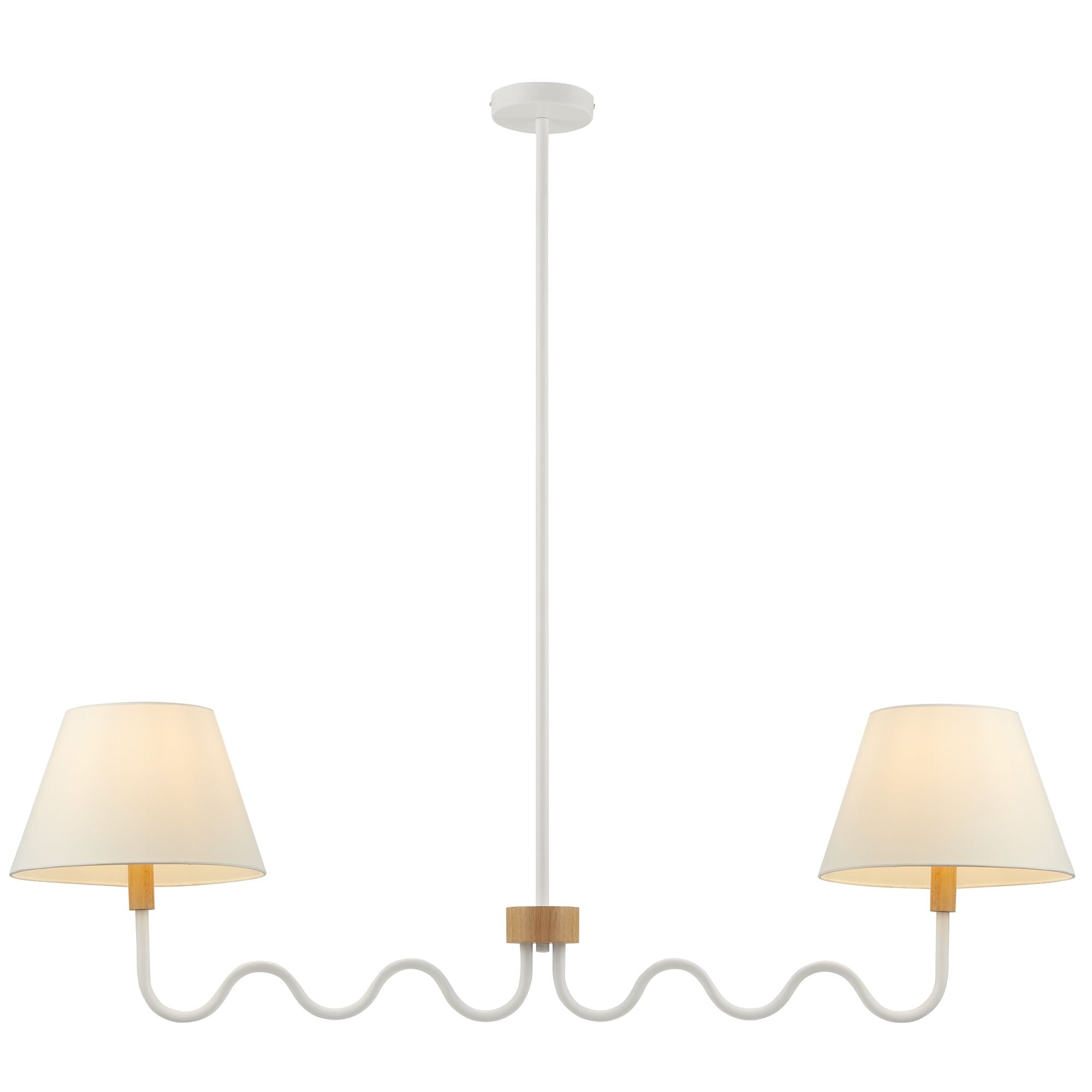 Modway Sunlit Squiggle 2-Arm Pendant Light