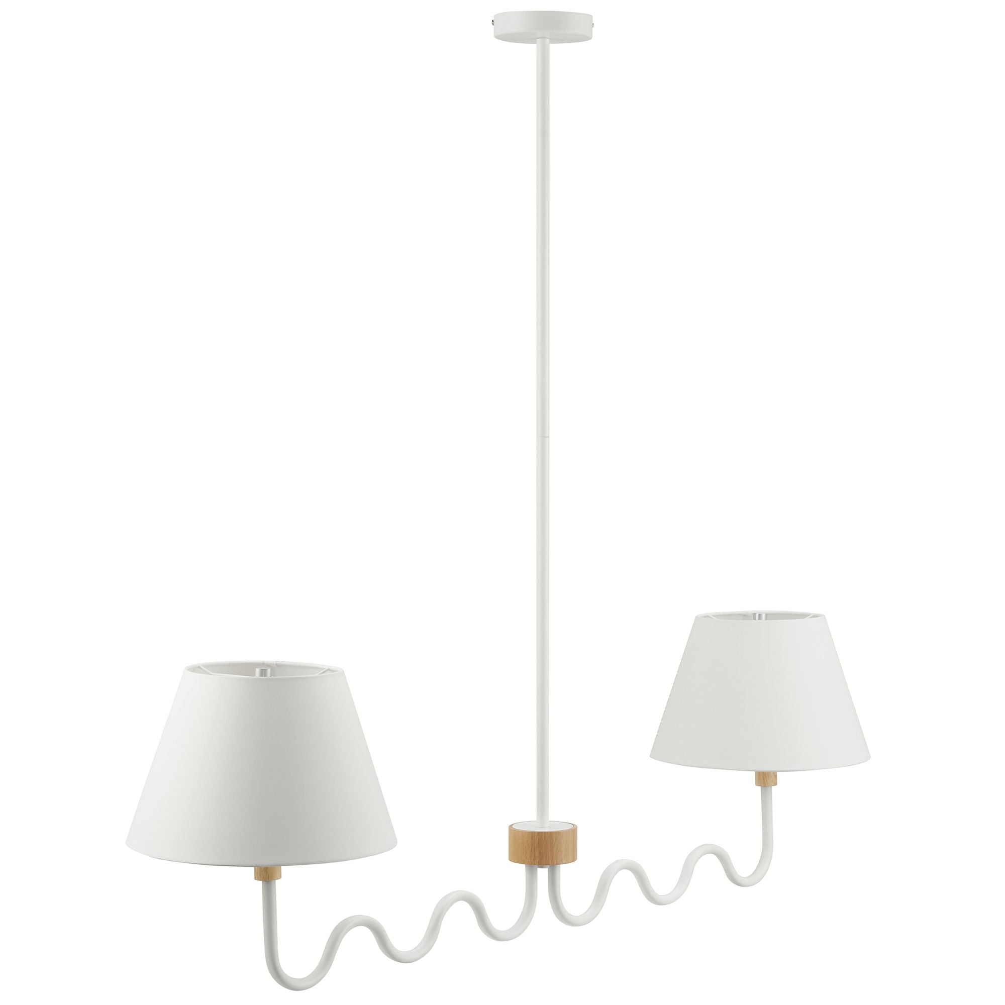 Modway Sunlit Squiggle 2-Arm Pendant Light