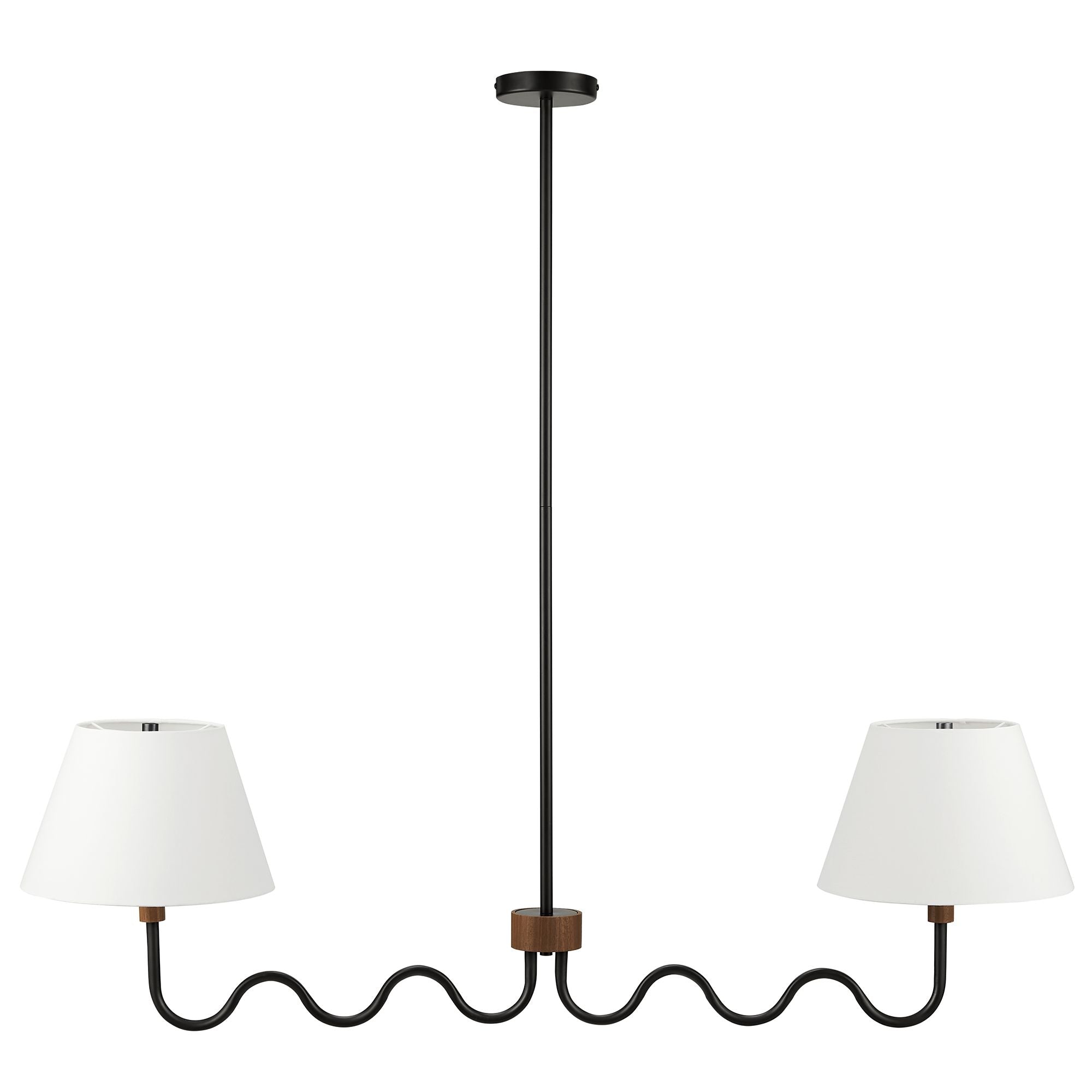 Modway Sunlit Squiggle 2-Arm Pendant Light
