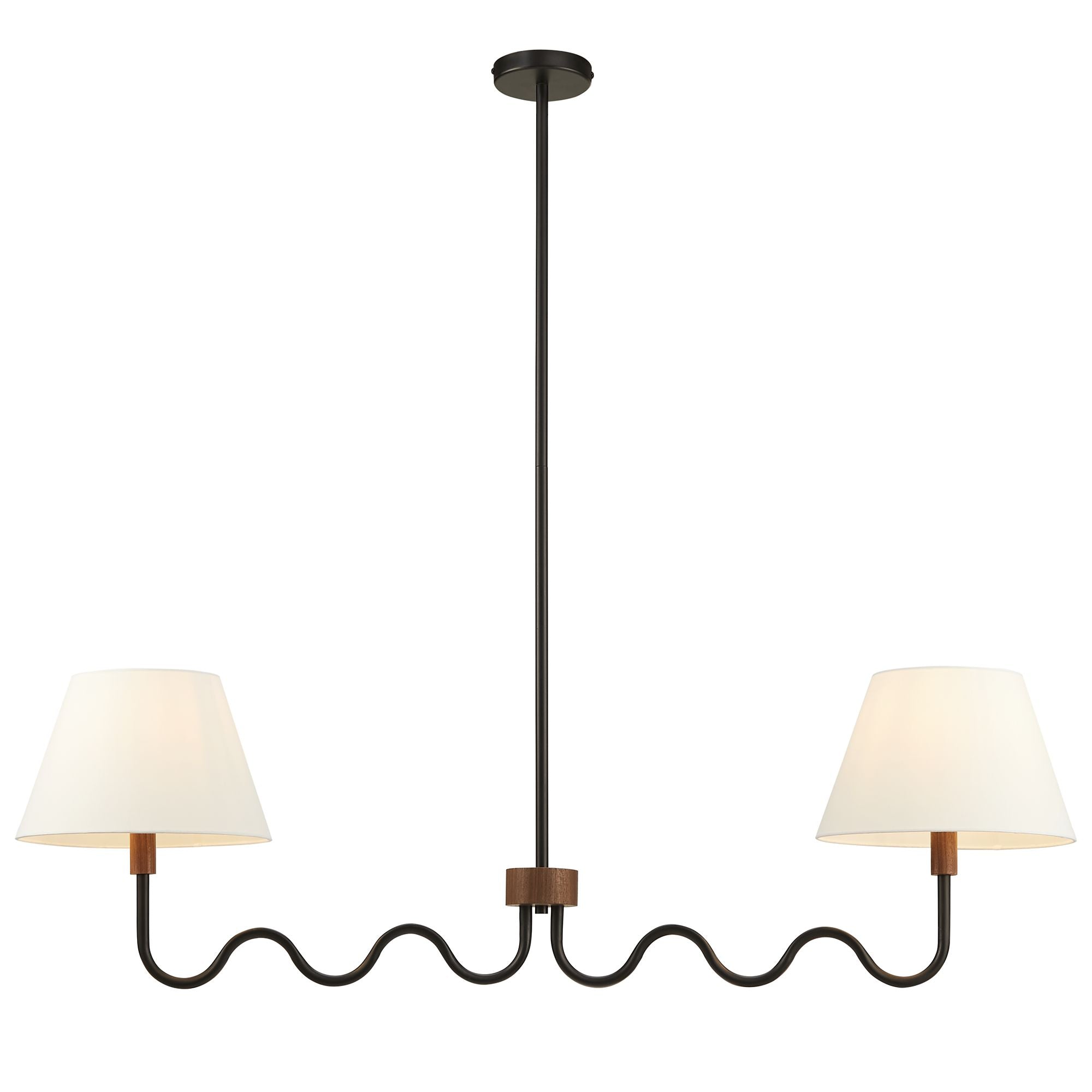 Modway Sunlit Squiggle 2-Arm Pendant Light