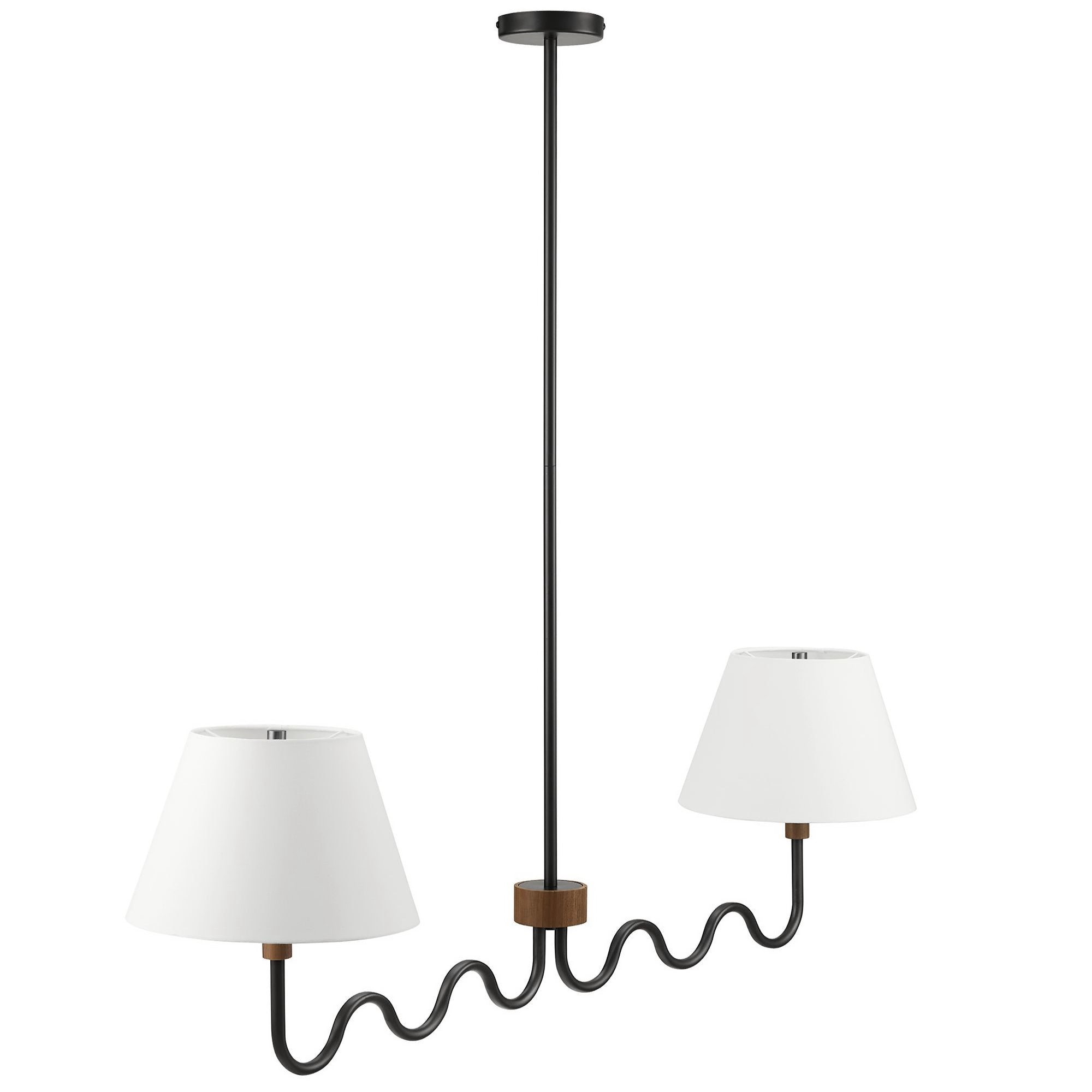 Modway Sunlit Squiggle 2-Arm Pendant Light