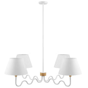 Modway Sunlit Squiggle 4-Arm Pendant Light