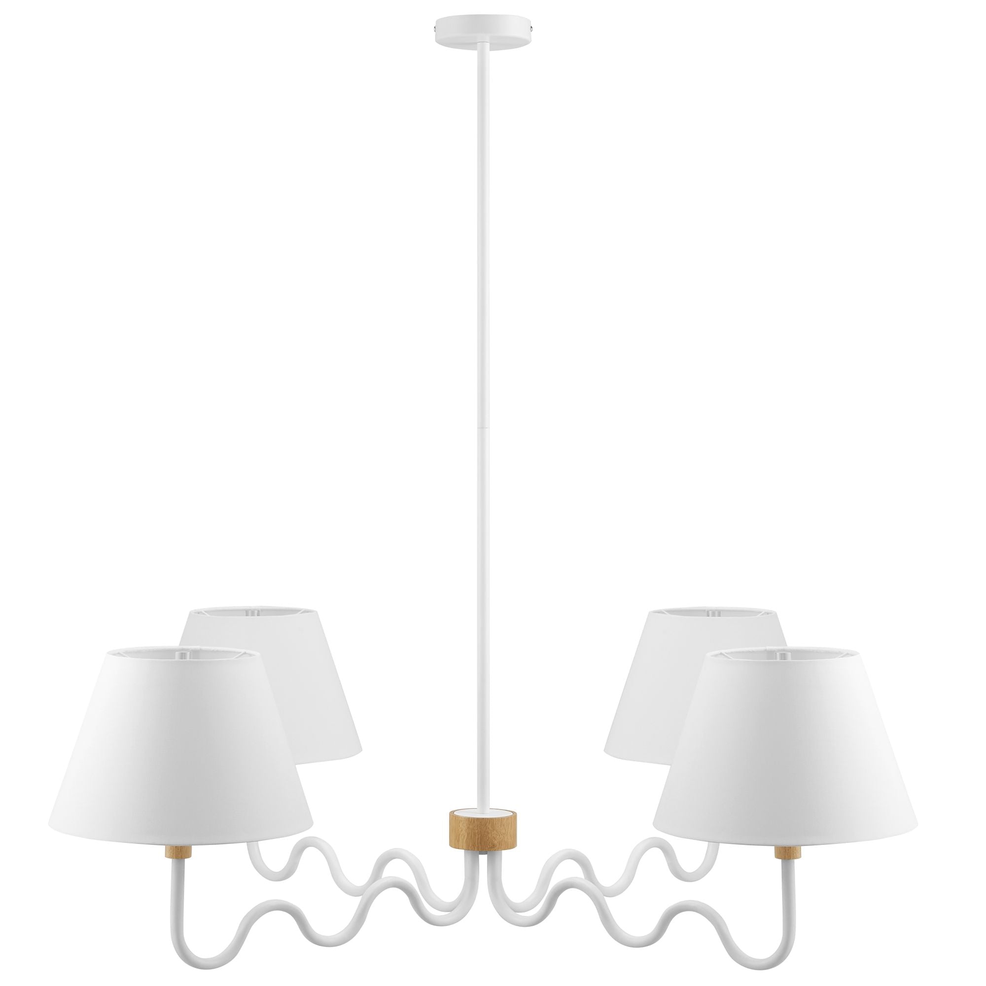 Modway Sunlit Squiggle 4-Arm Pendant Light