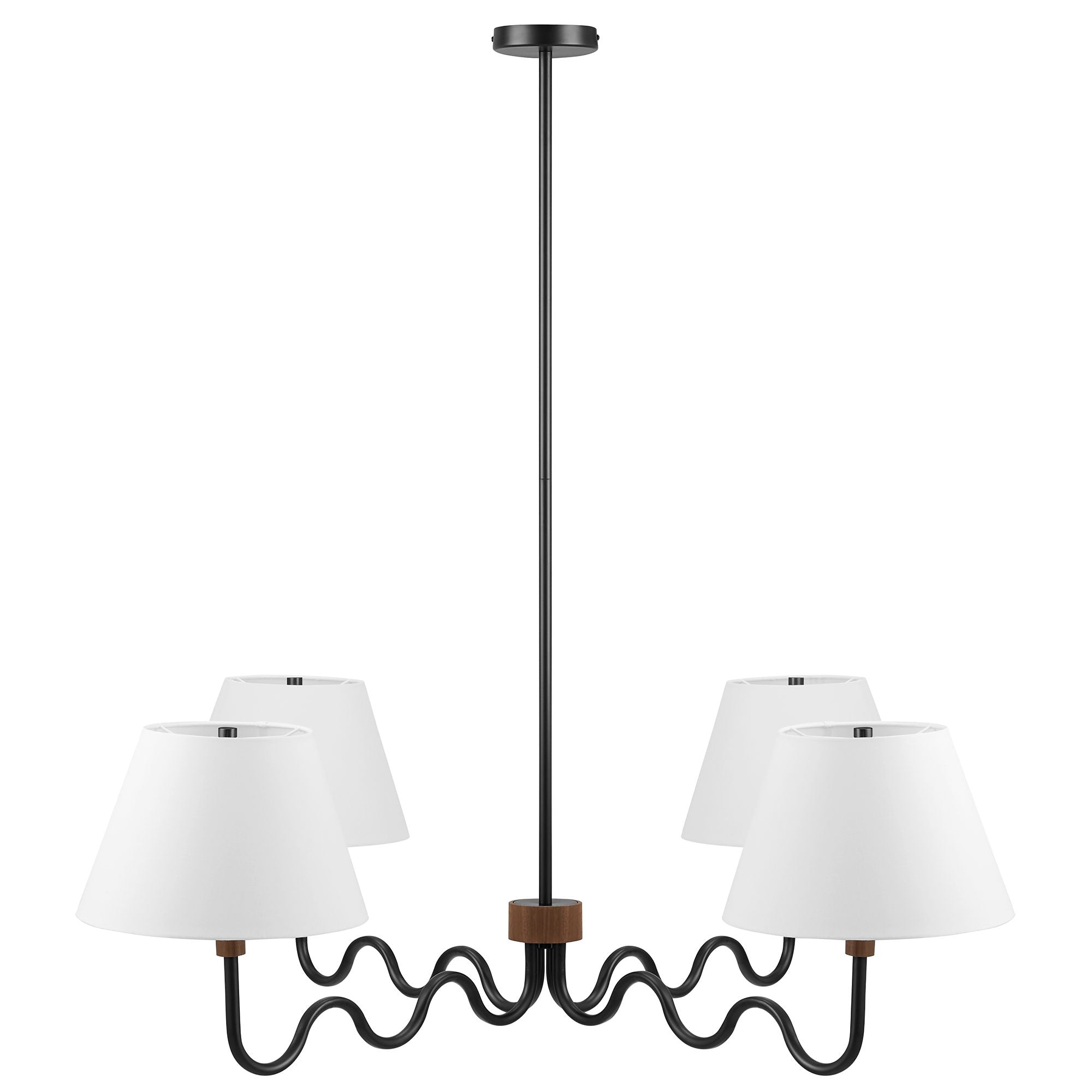 Modway Sunlit Squiggle 4-Arm Pendant Light
