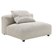 Modway Solace Modular Corduroy Upholstered Armless Chair