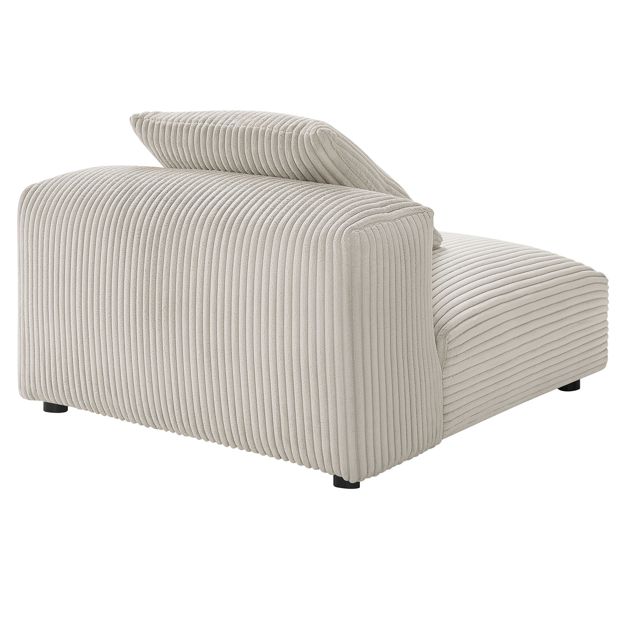 Modway Solace Modular Corduroy Upholstered Armless Chair