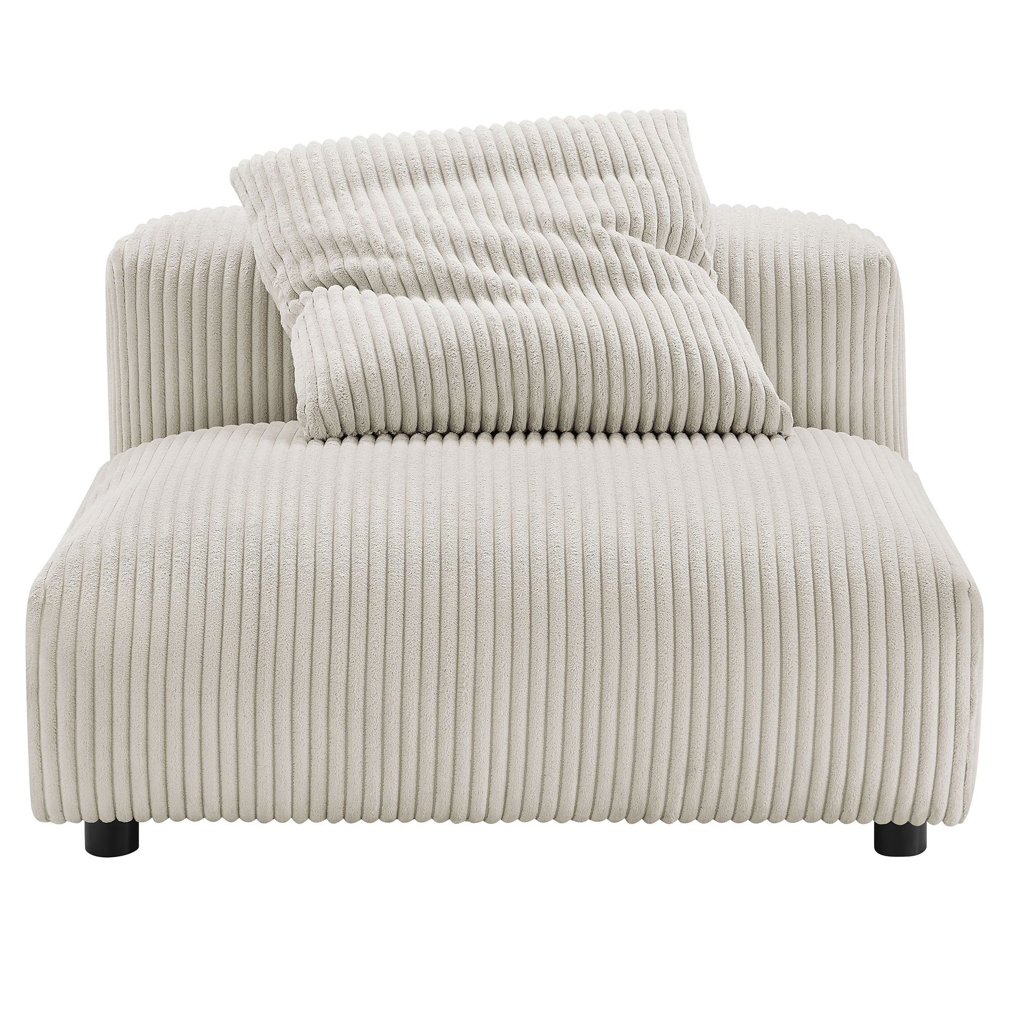 Modway Solace 3-Piece Modular Corduroy Upholstered Sofa